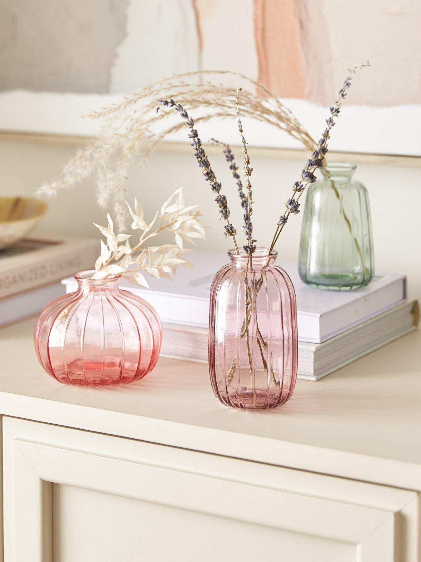 Very Home Set of 3 Mini Glass Bud Vases - Multi