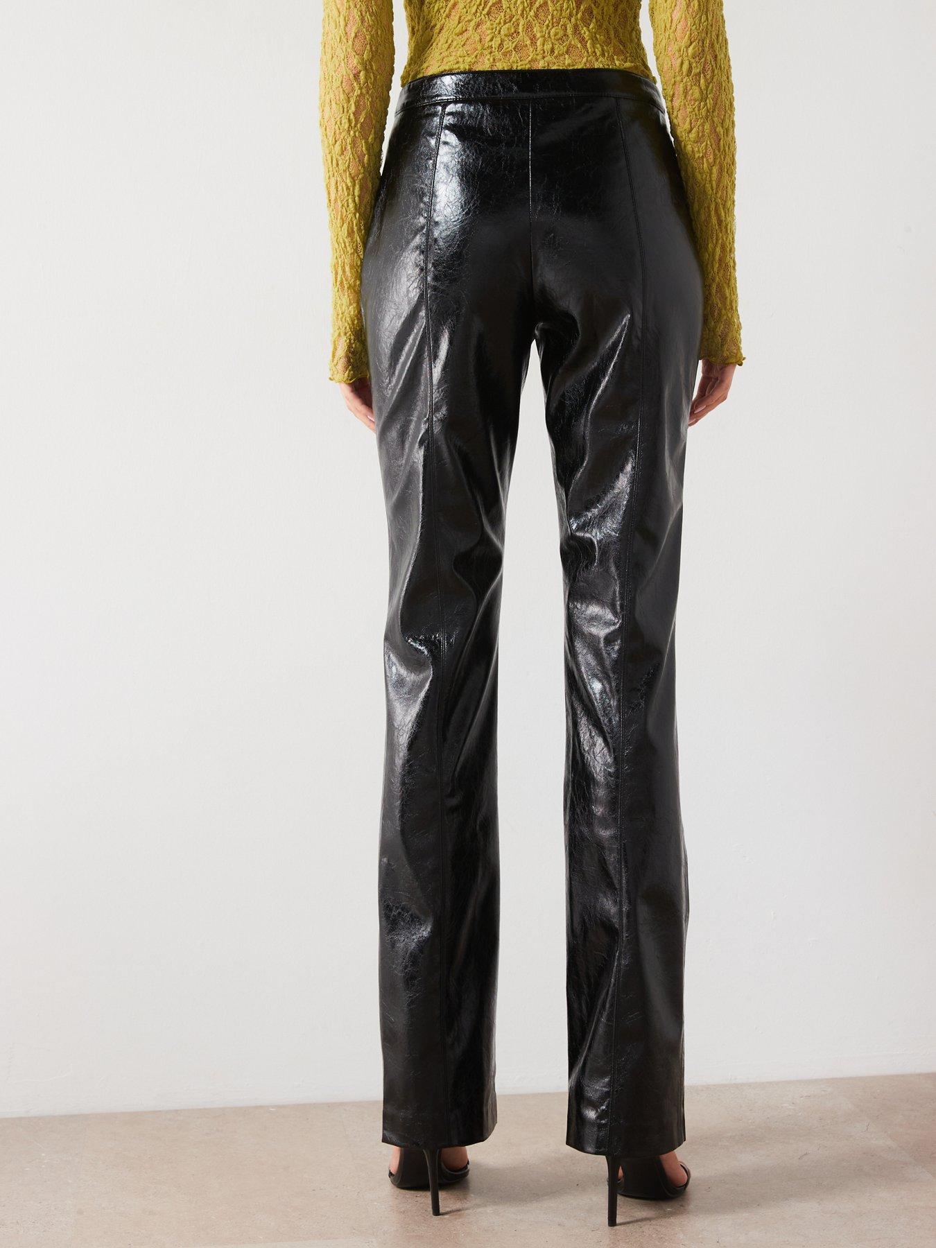 mango-leather-effect-trousers-blackstillFront