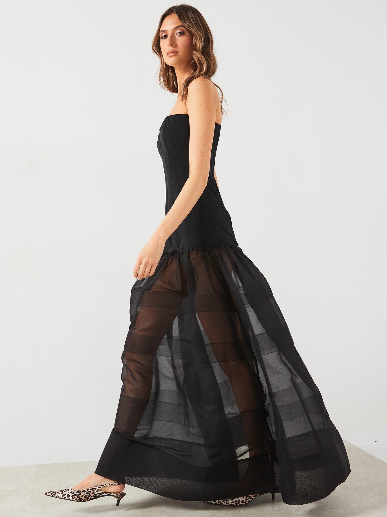 mango-premium-corset-dress-with-semi-transparent-skirt-blackdetail