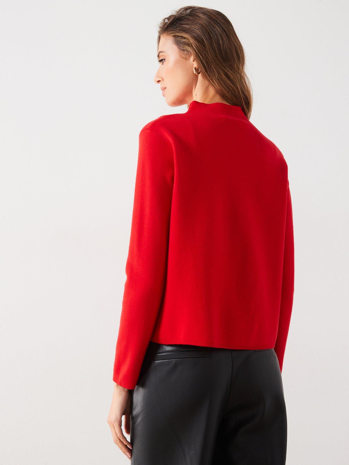 mango-fine-knit-jumper-redstillFront