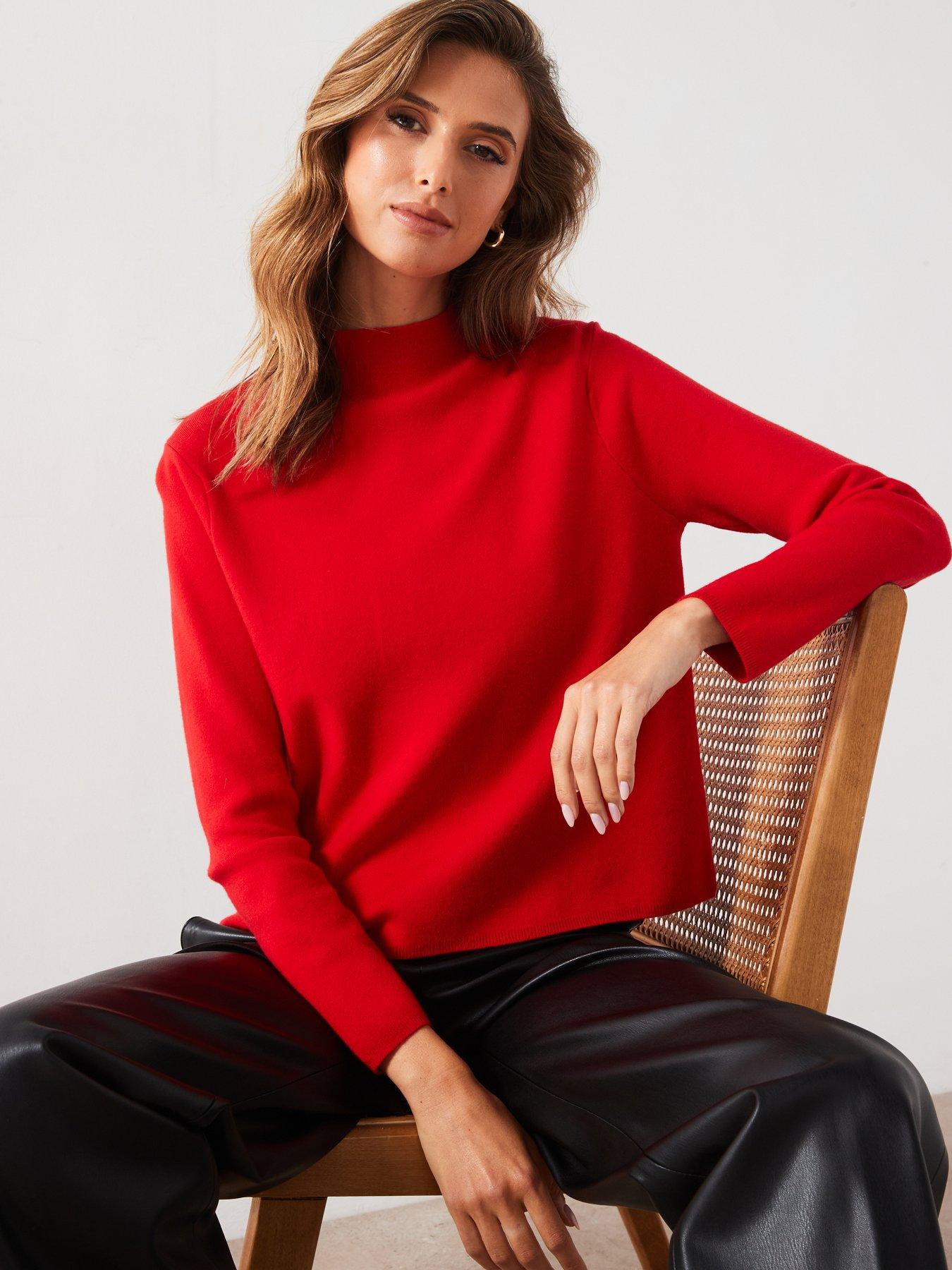 mango-fine-knit-jumper-redoutfit