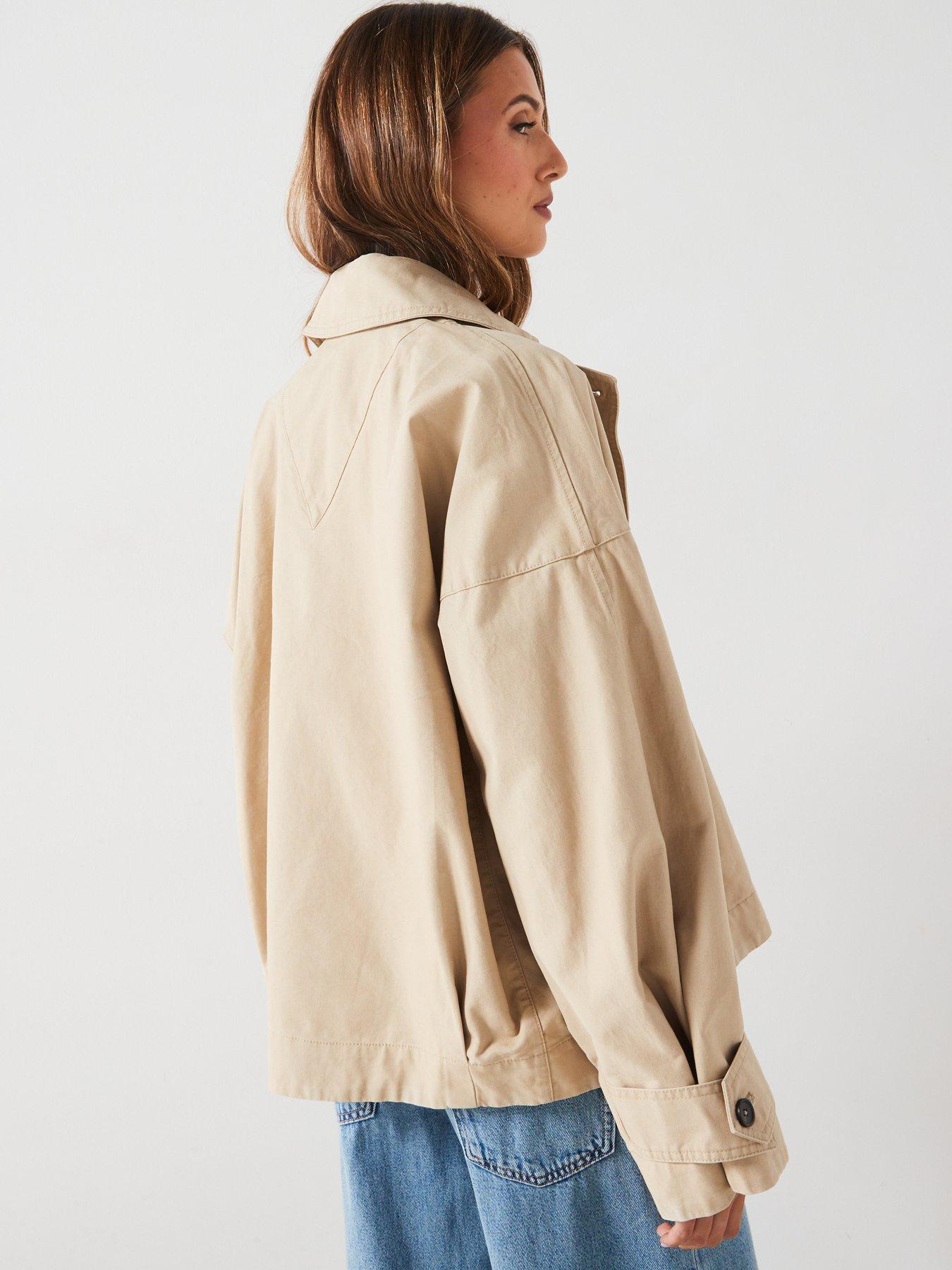 mango-short-trench-coatstillFront