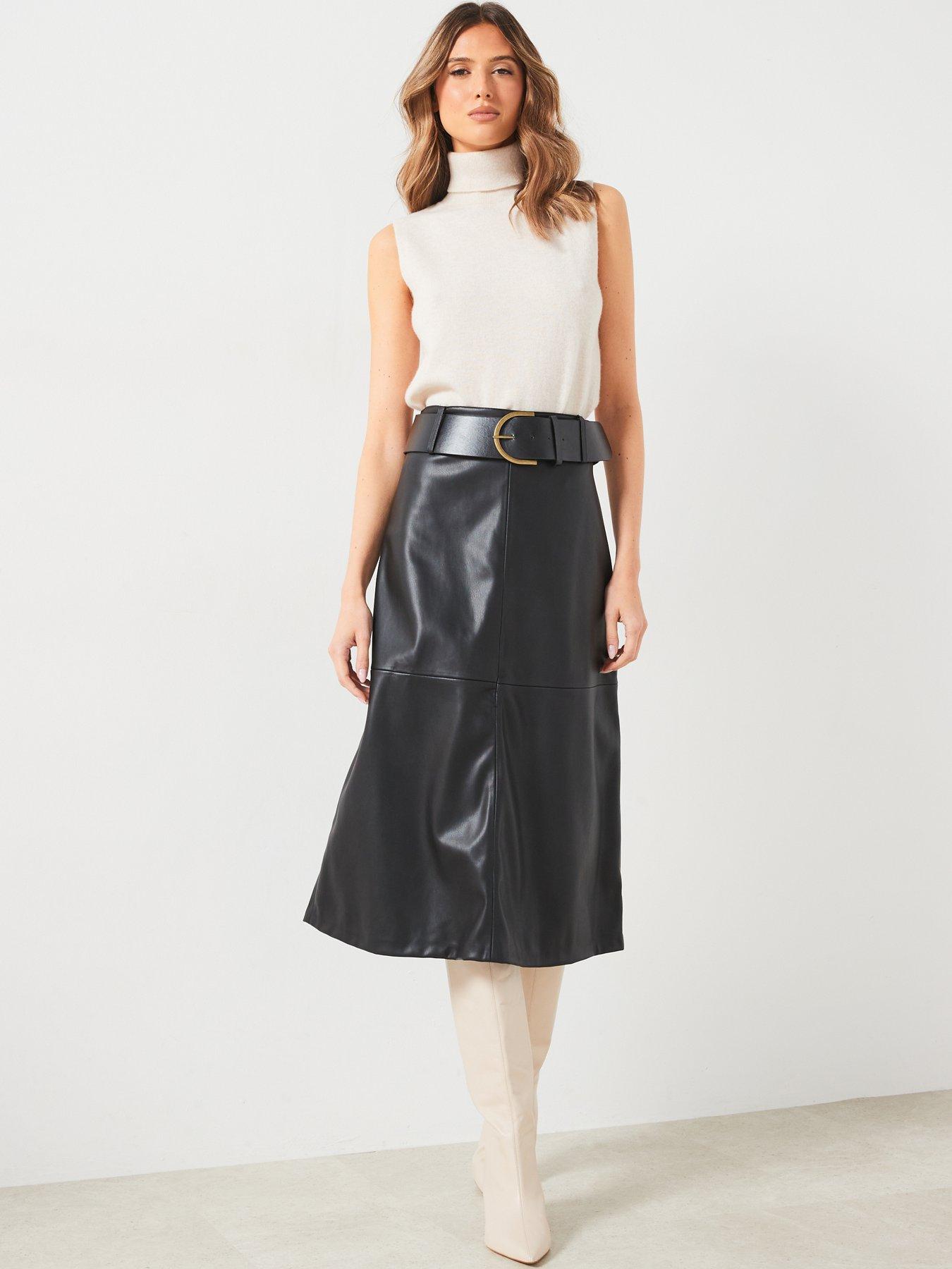 mango-leather-effect-midi-skirt-blackback