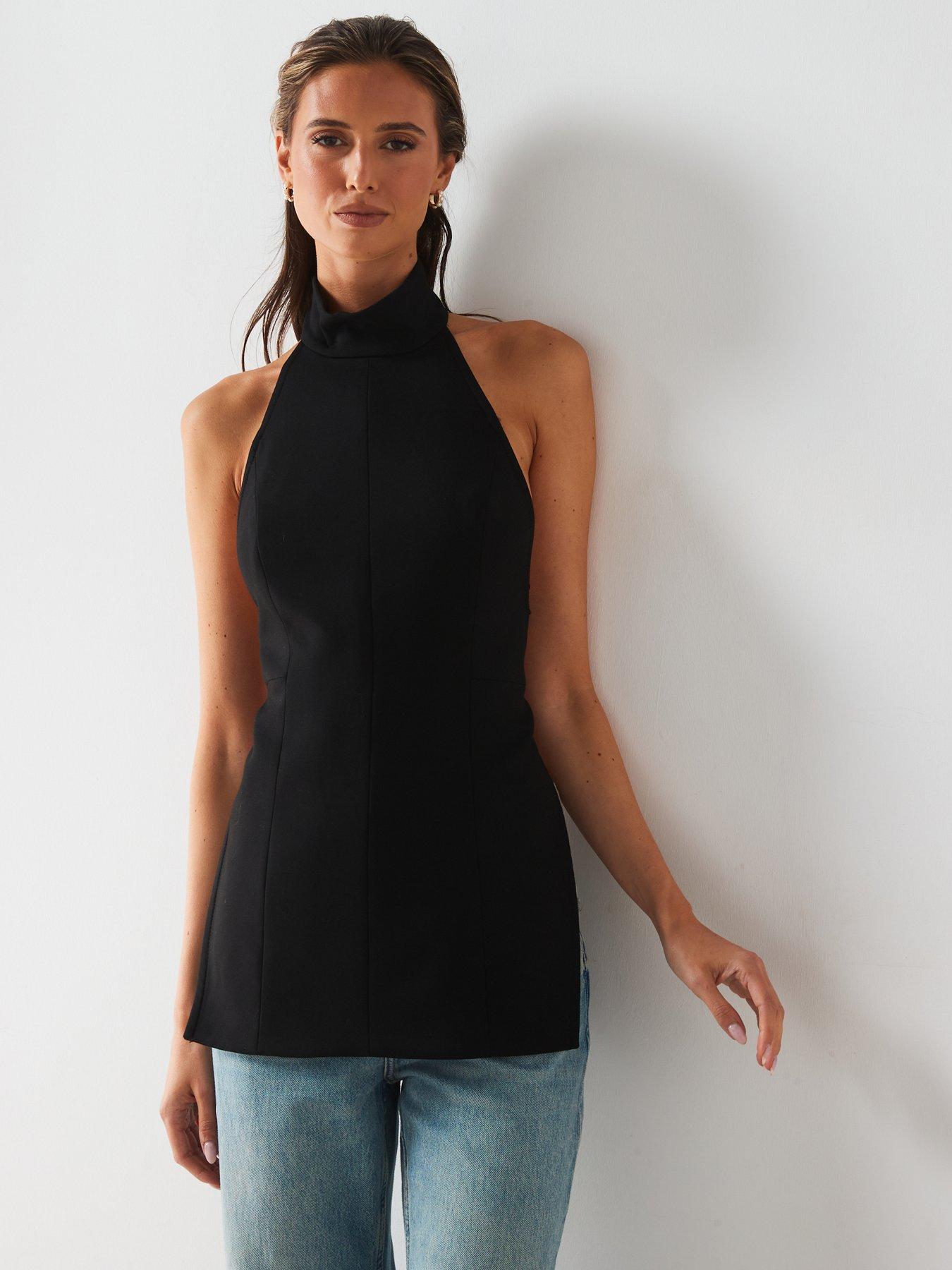 mango-open-back-halter-top-blackback