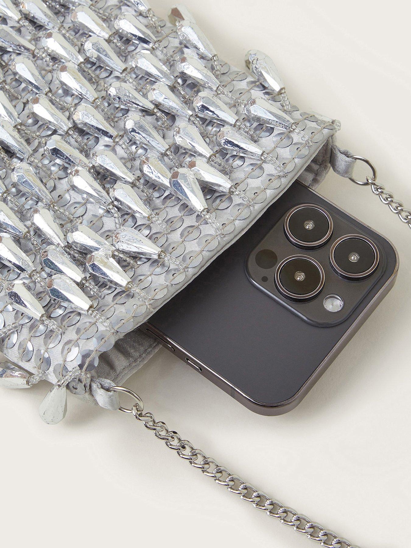 monsoon-tess-tear-drop-phone-bag-silverdetail