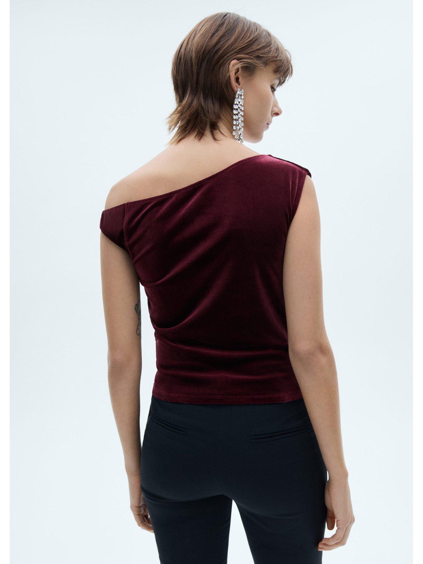 mango-draped-off-the-shoulder-top-redstillFront