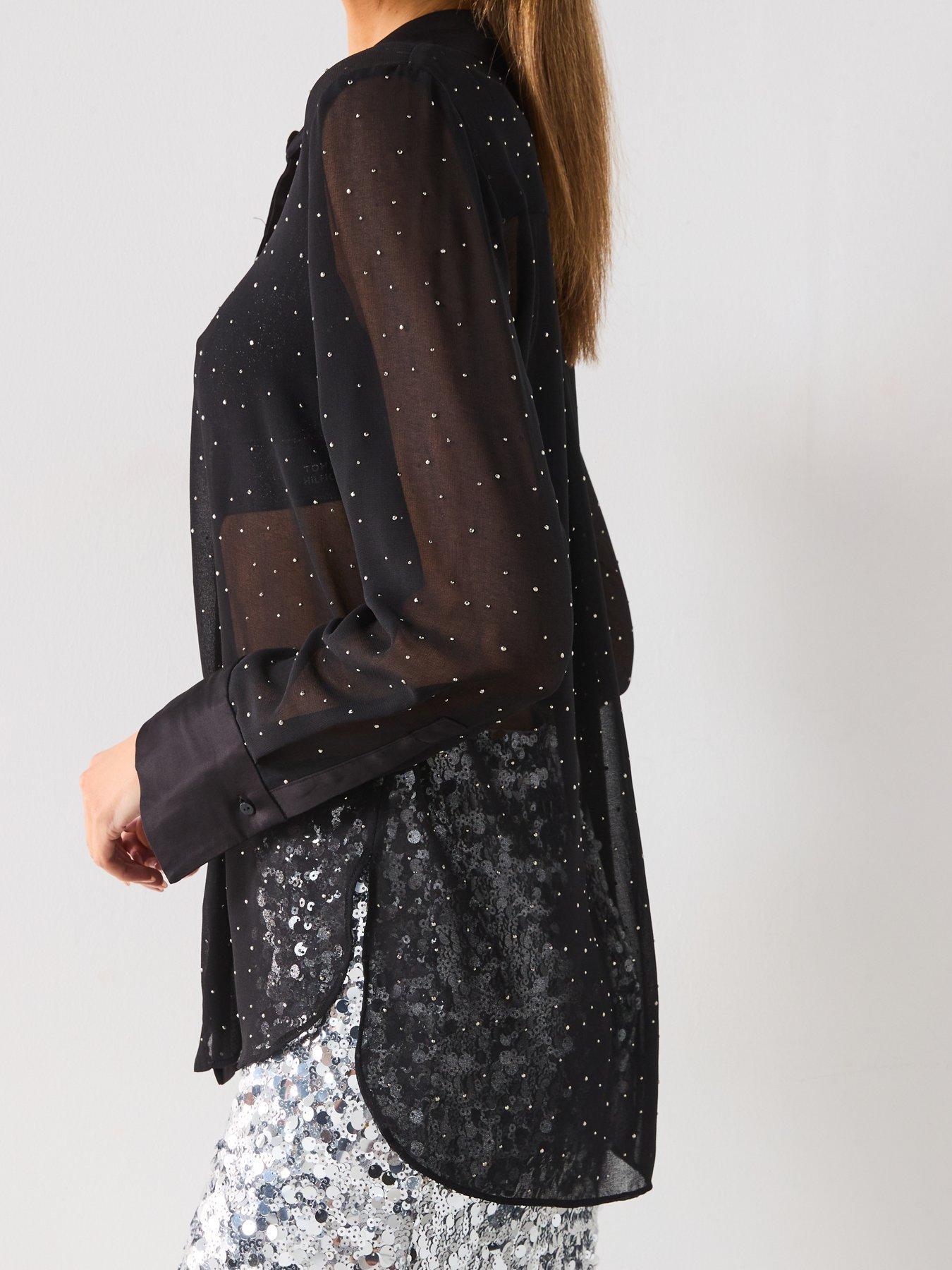 mango-rhinestone-sheer-shirt-blackdetail