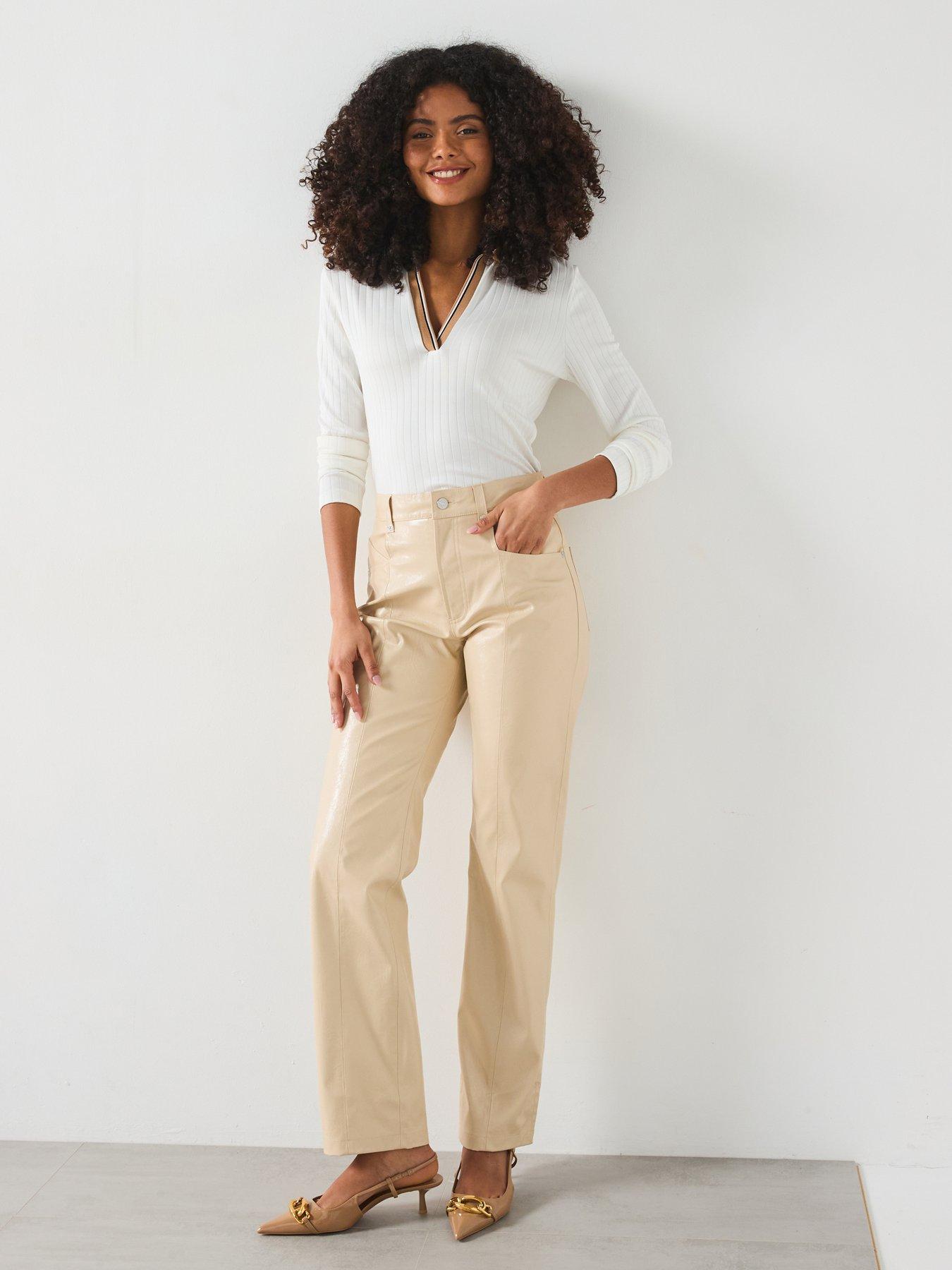 boss-pu-relaxed-fit-trousers-beigeback