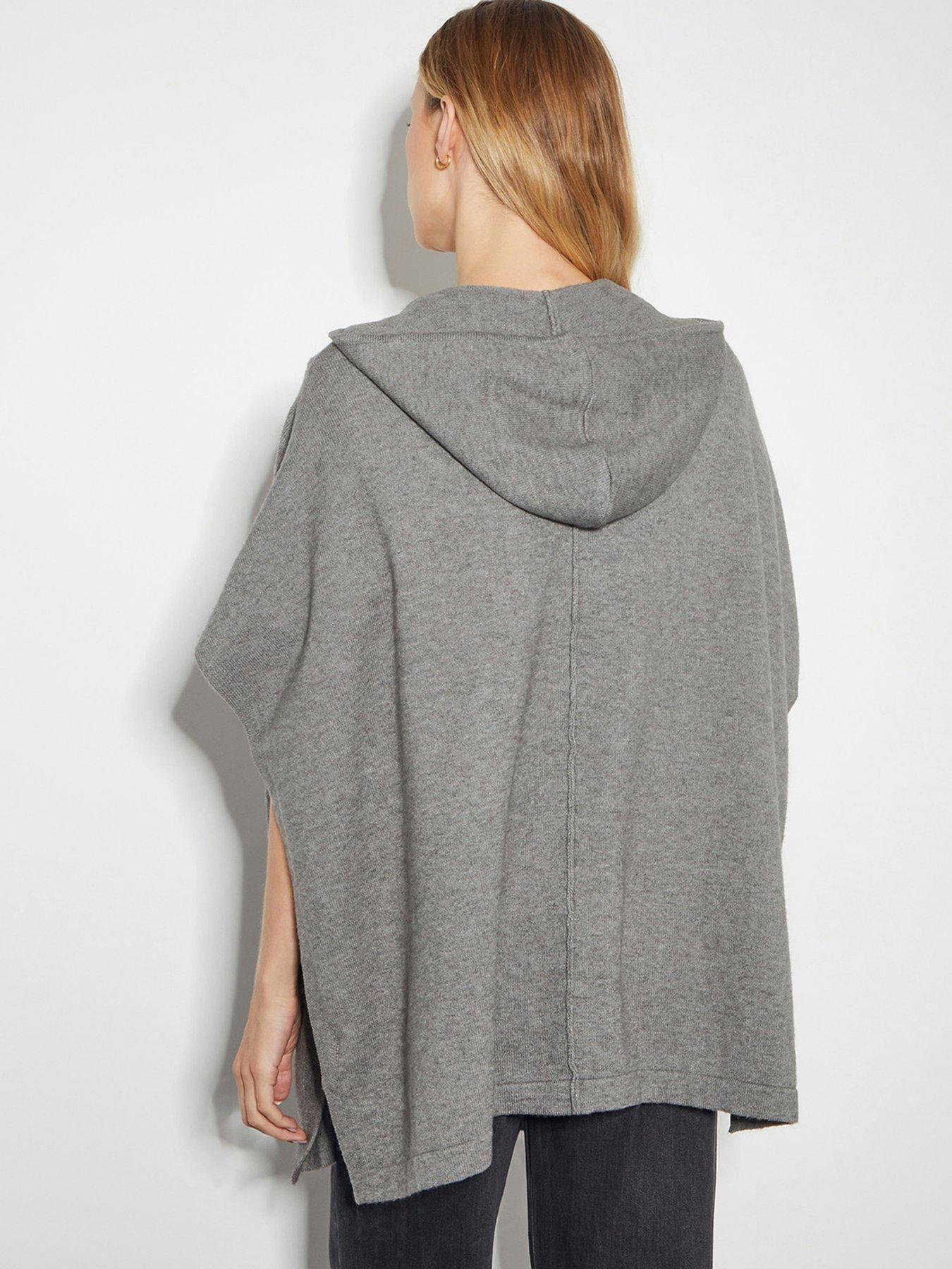 monsoon-zip-through-hooded-poncho-greystillFront