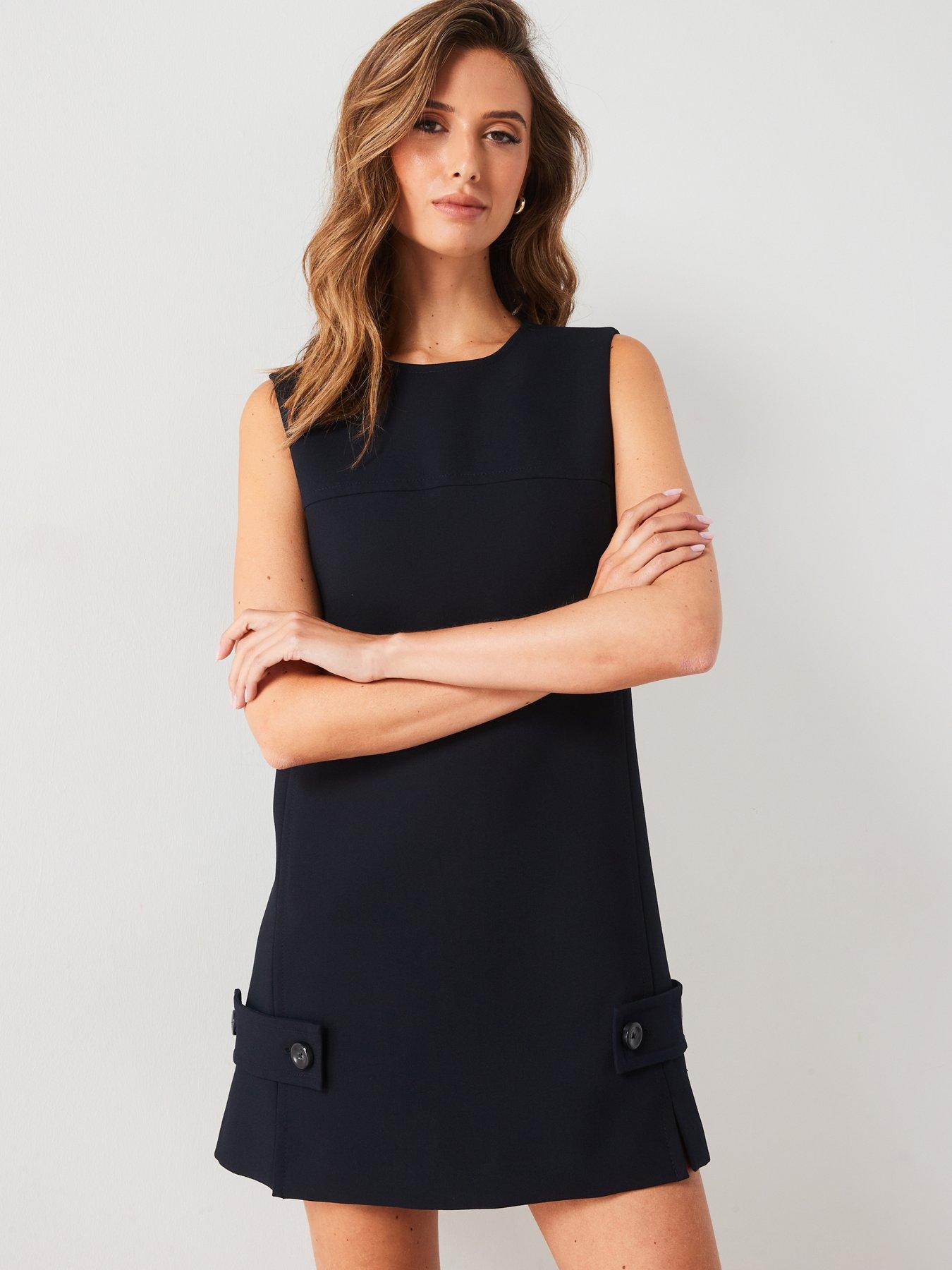 mango-tailored-button-mini-dressfront