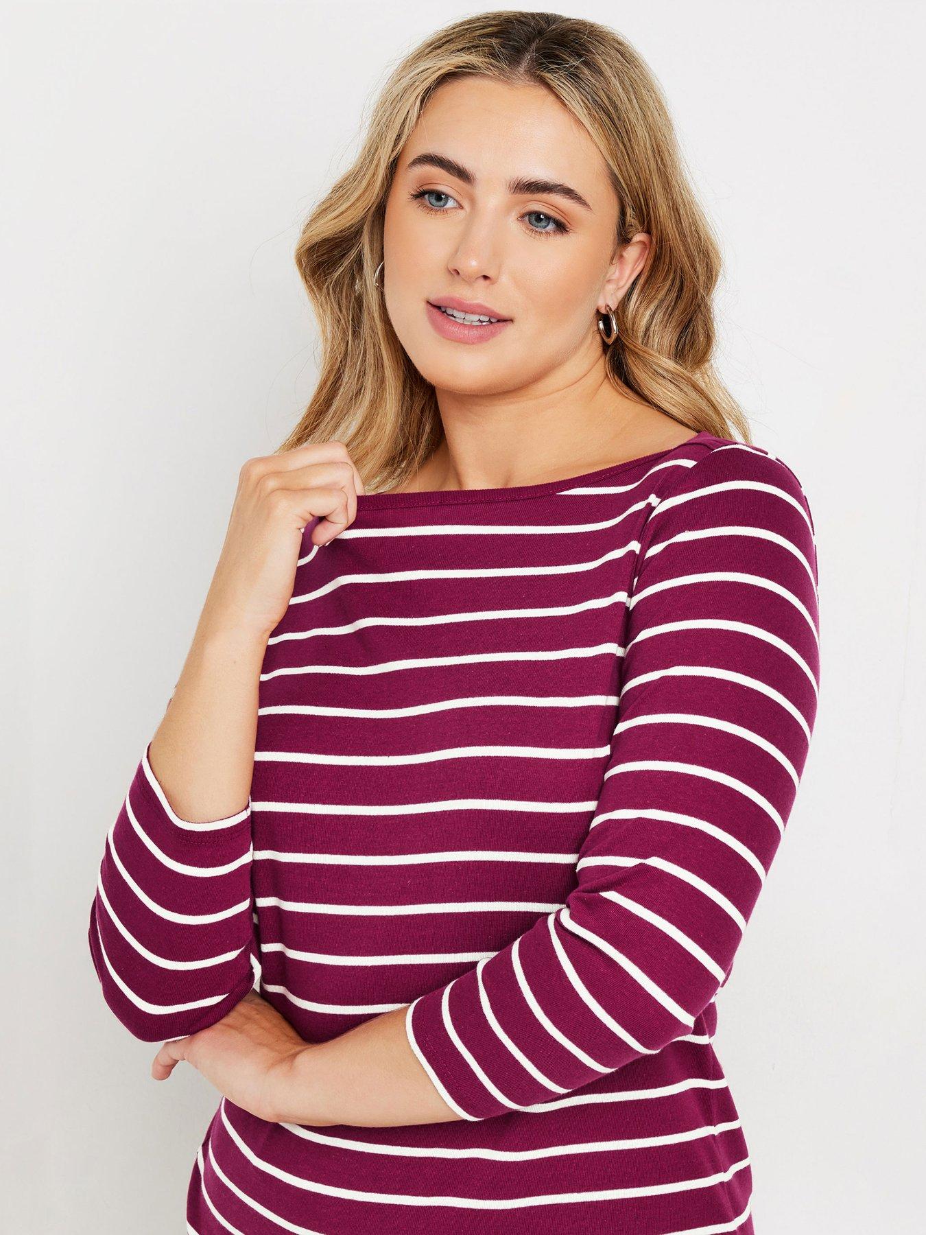 mco-stripe-34-sleeve-slash-neck-topoutfit