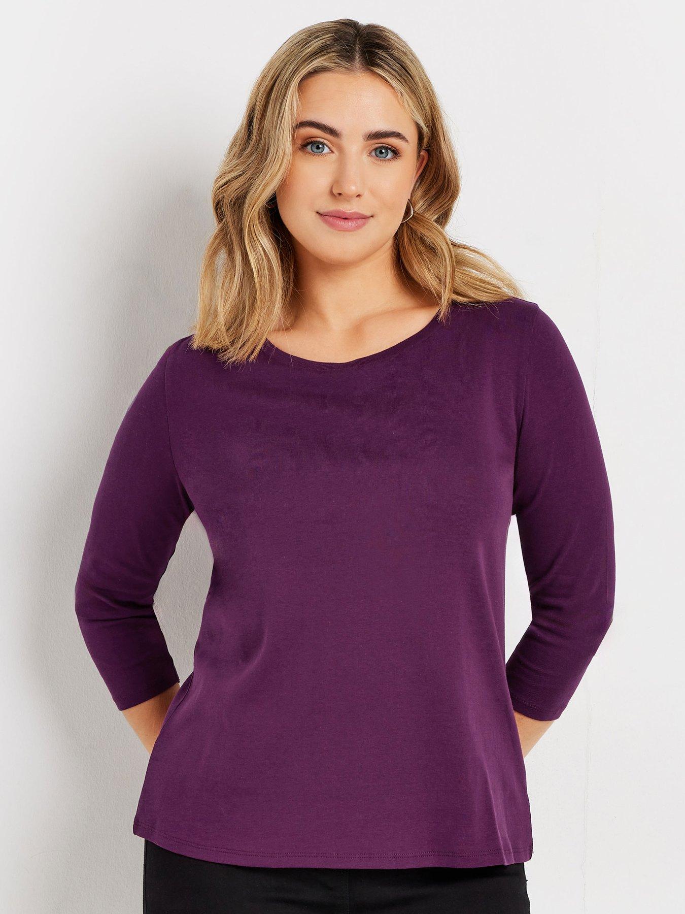 mco-34-sleeve-crew-neck-t-shirt-purple