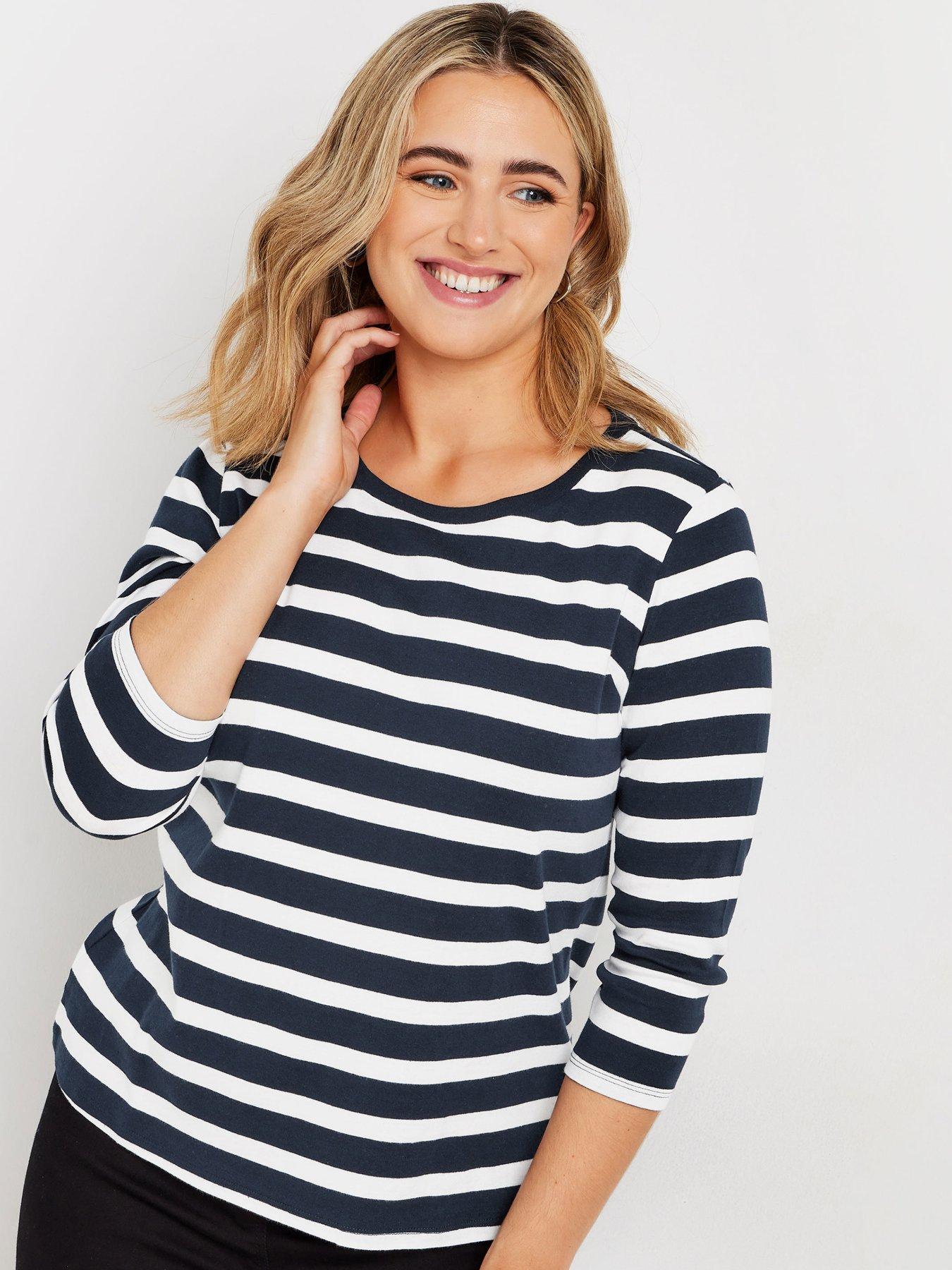 mco-stripe-34-sleeve-crew-neck-t-shirtoutfit