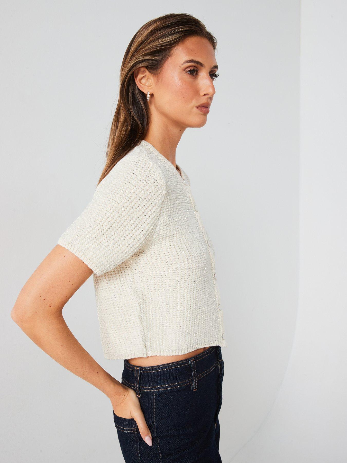 mango-knitted-short-sleeved-cardigan-creamdetail