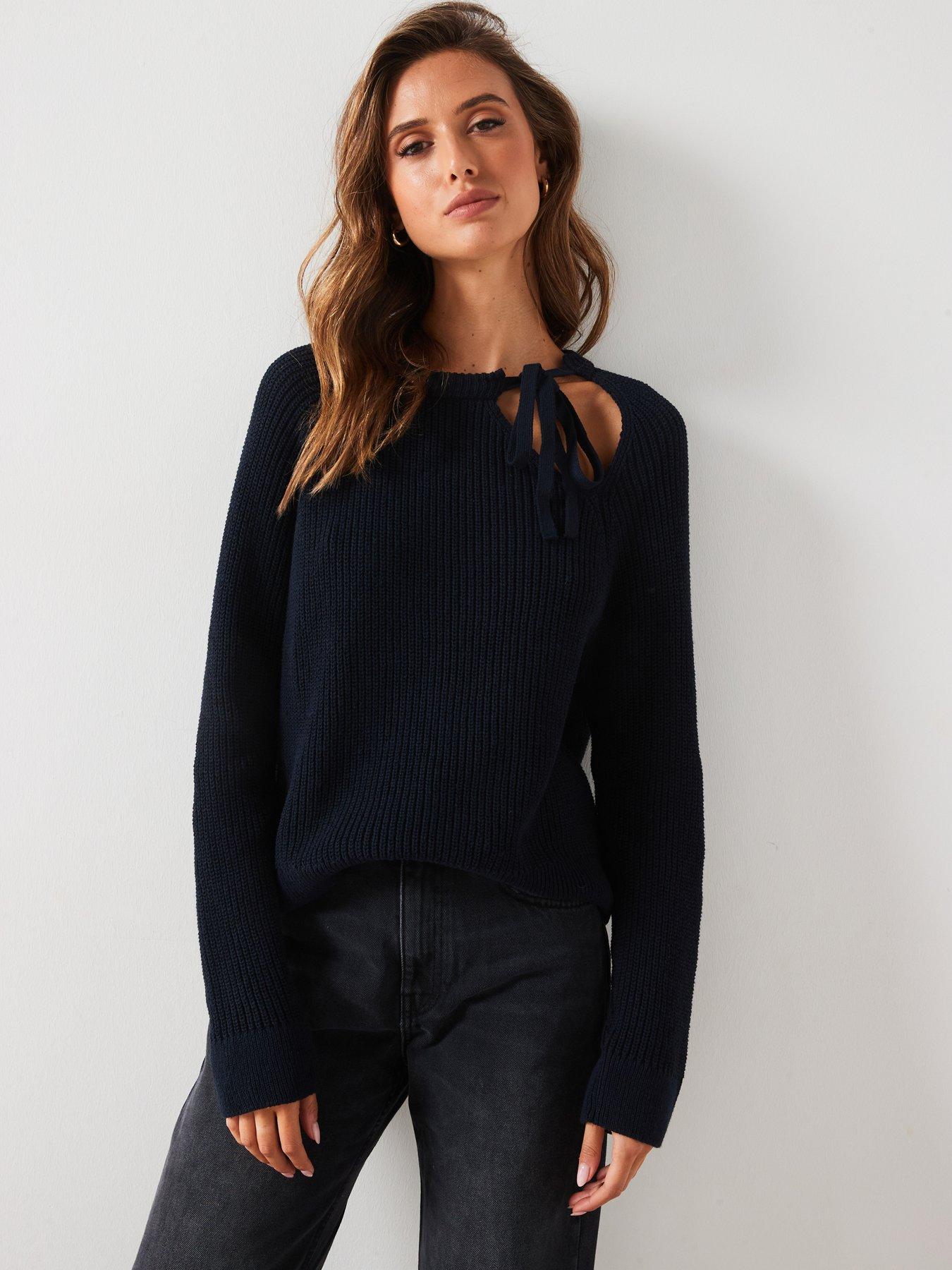 mango-bow-tie-knitted-jumper-navy