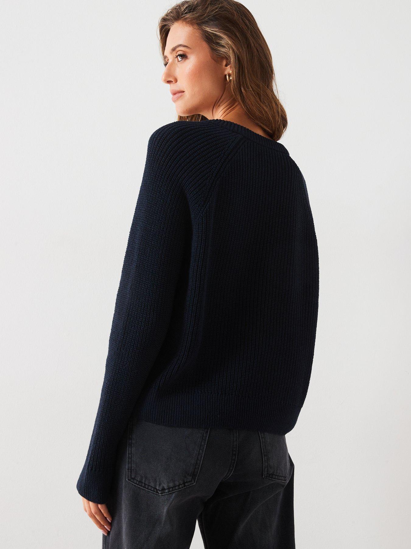 mango-bow-tie-knitted-jumper-navystillFront