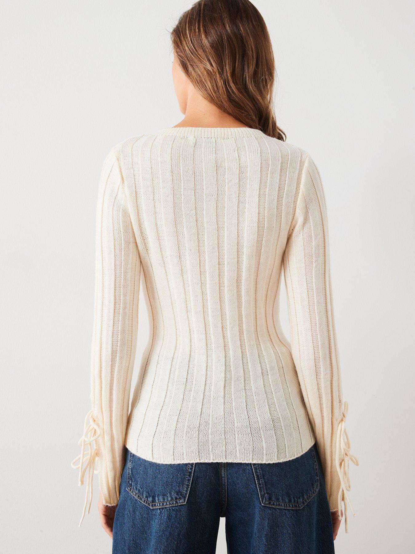 mango-tie-sleeve-knitted-top-creamstillFront