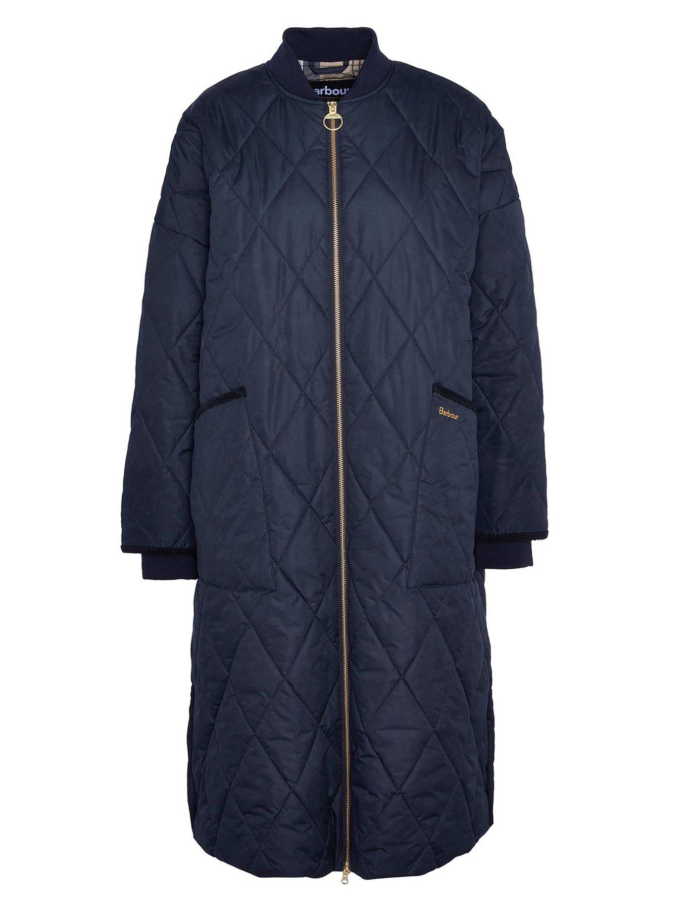 Image 6 of 6 of Barbour Rhea Quilted Coat - Navy