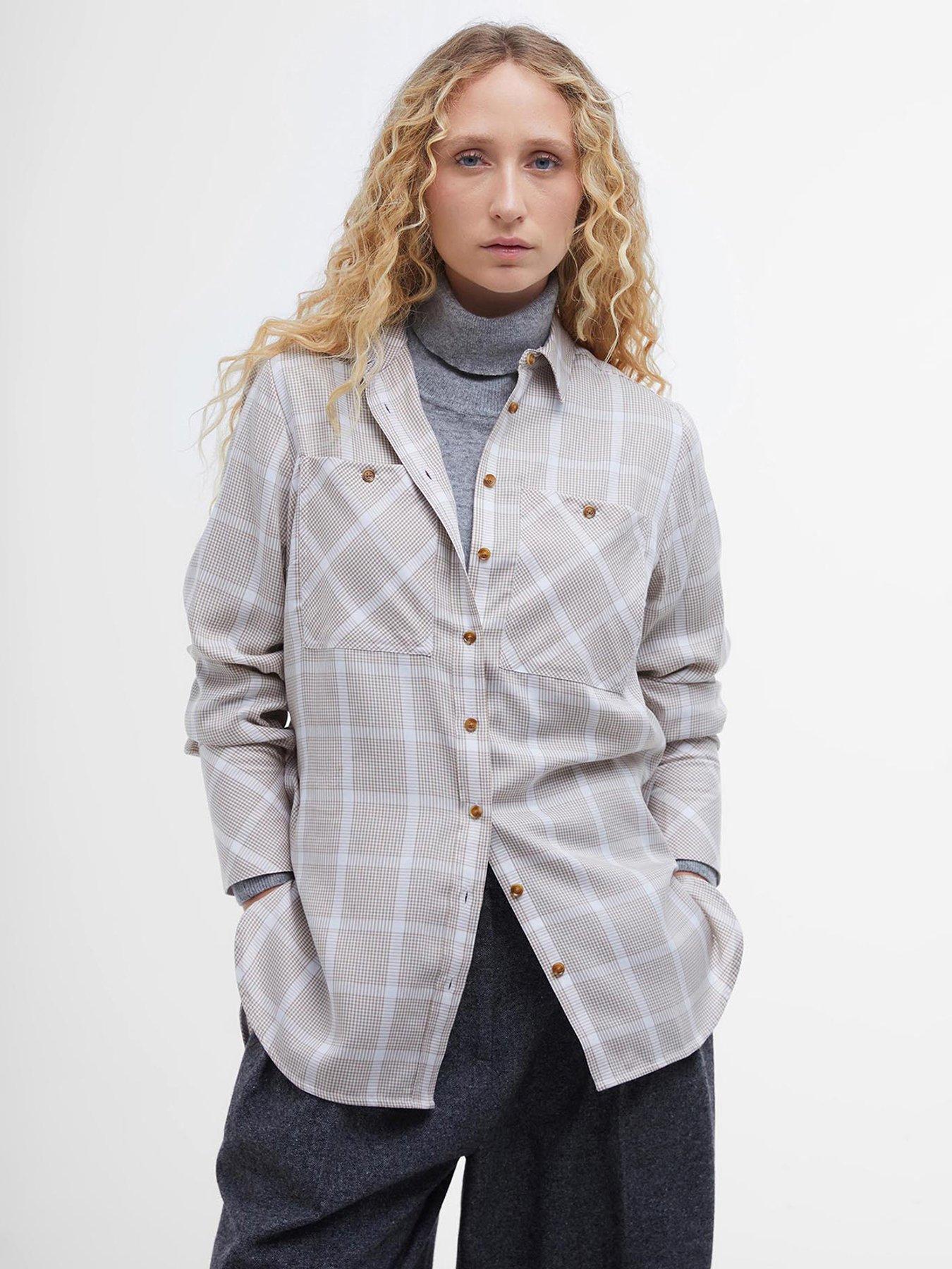 barbour-rhonda-check-shirt-beigefront