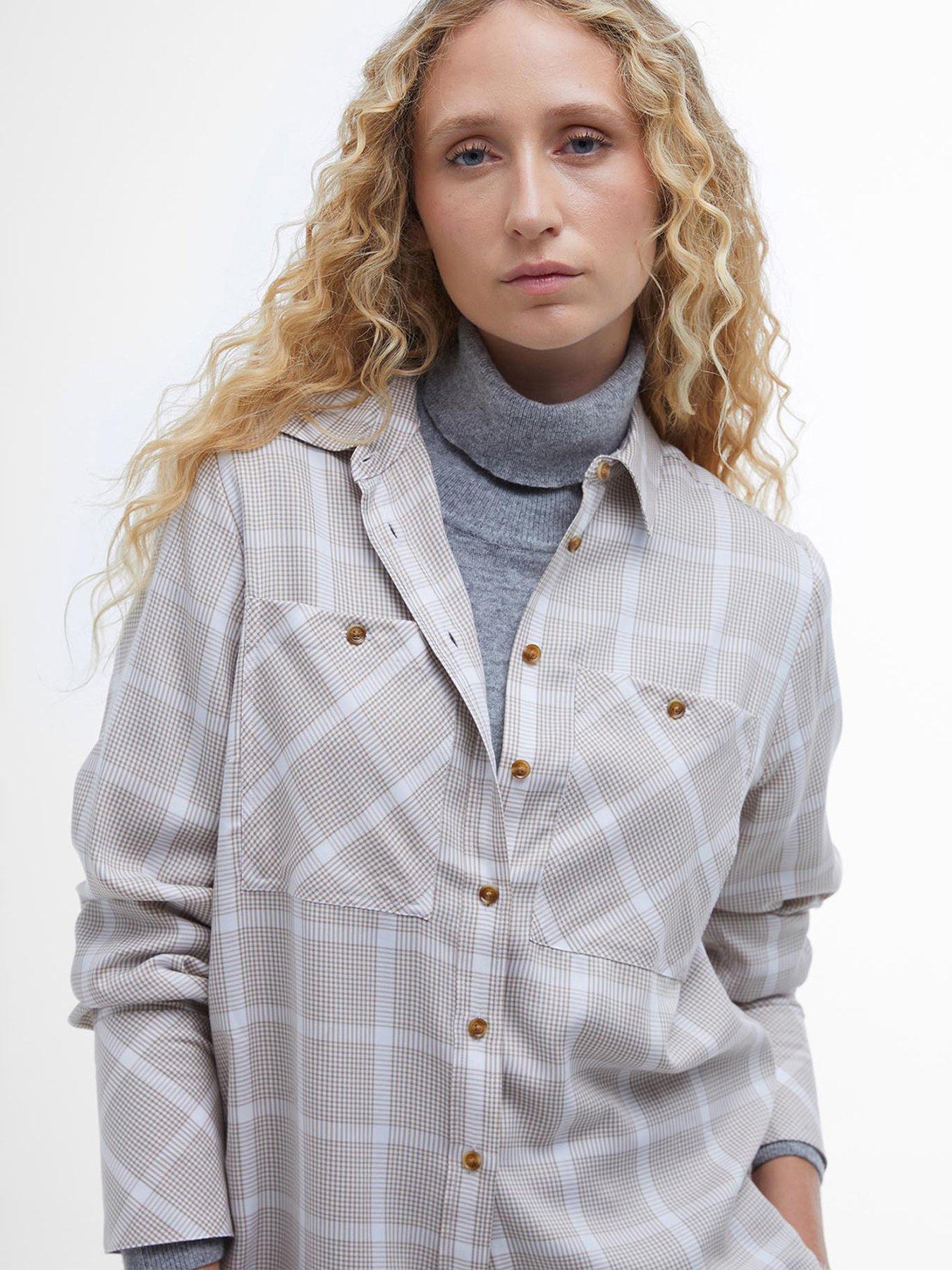 barbour-rhonda-check-shirt-beigeoutfit