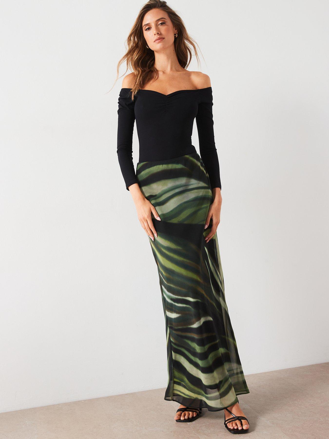 mango-printed-mesh-maxi-skirt-blackback