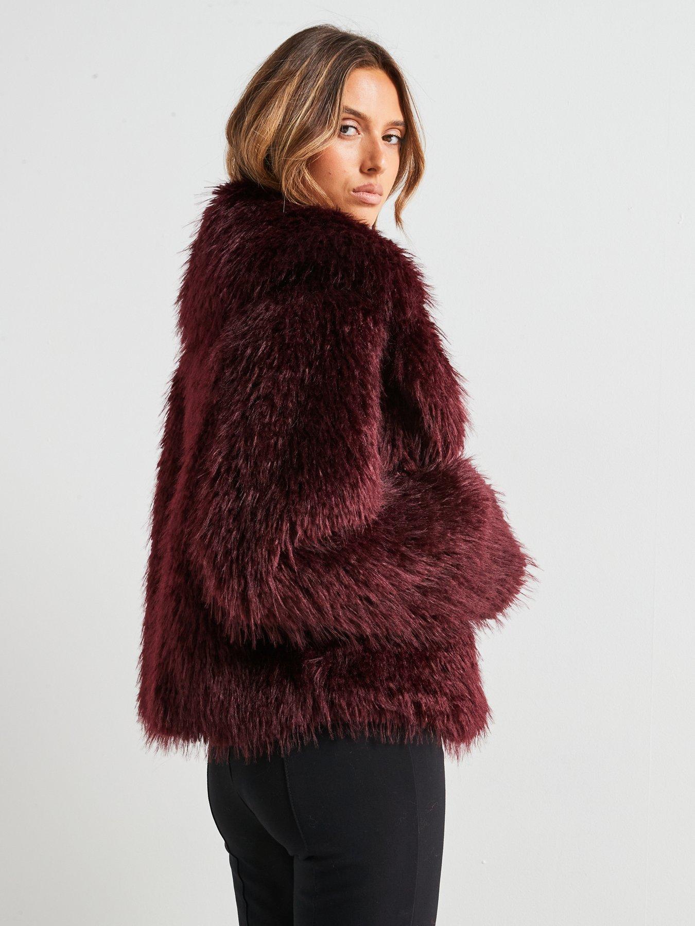 mango-burgundy-faux-fur-coatstillFront