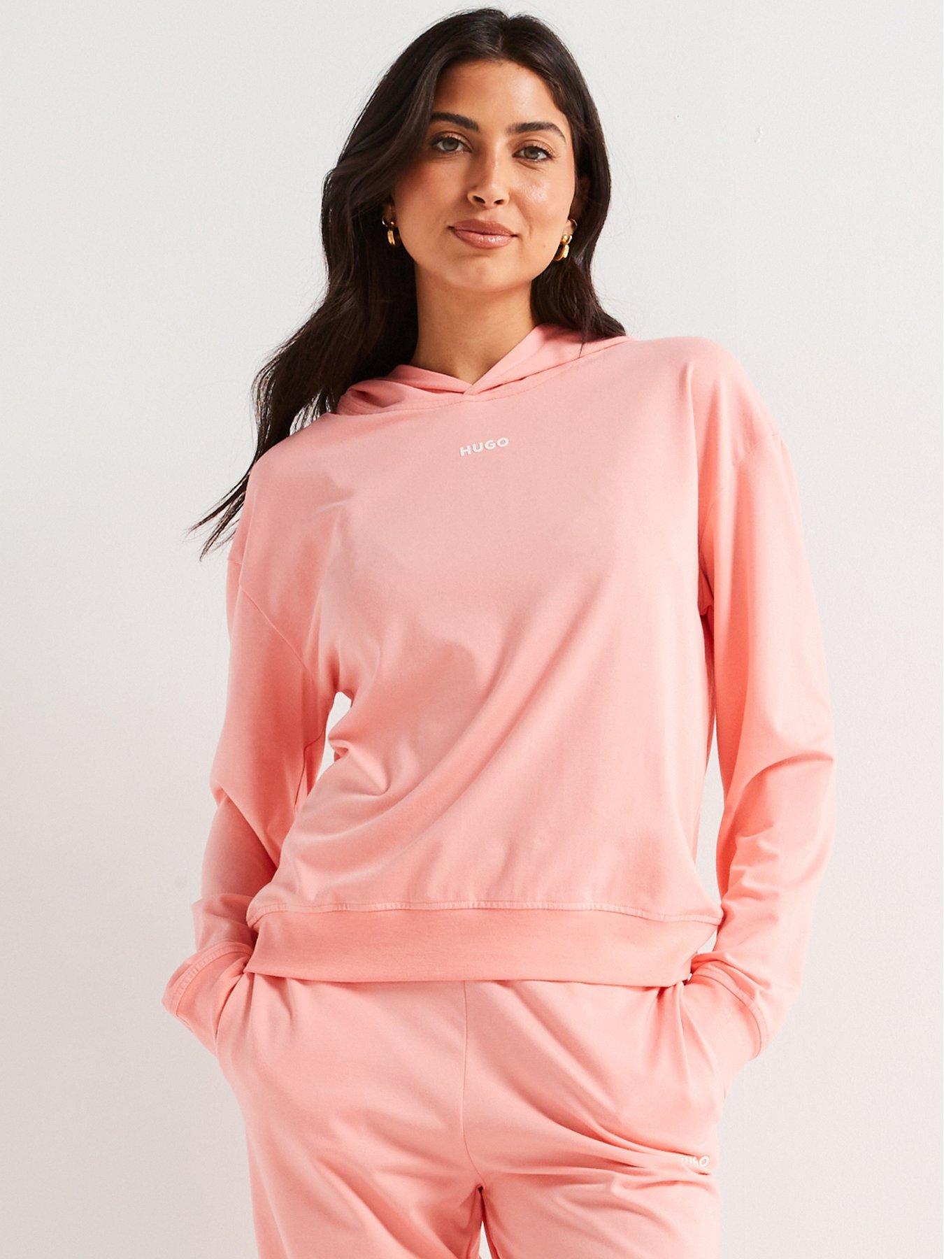 hugo-shuffle-logo-hoody-pink