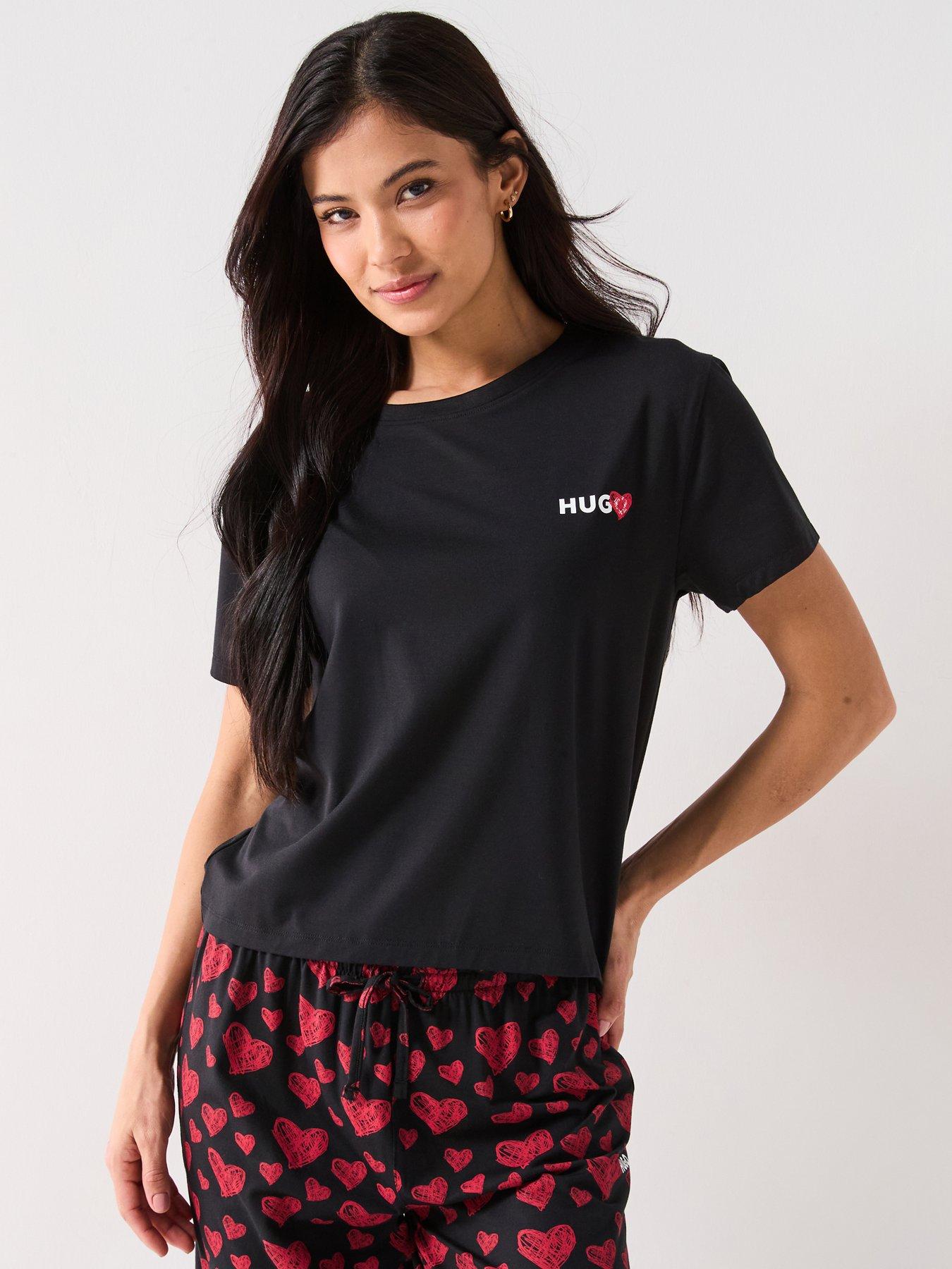 hugo-heart-logo-nikka-t-shirt-red