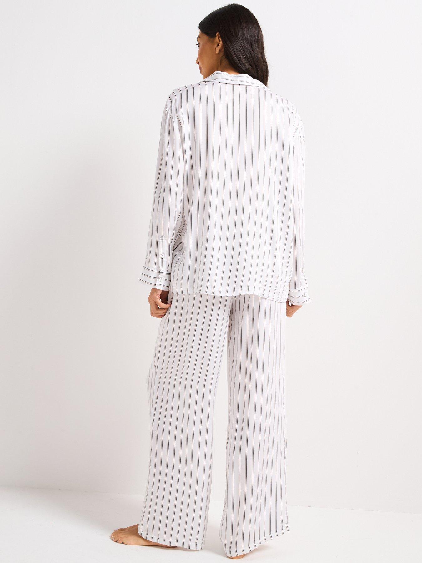 boss-stripe-long-pyjama-set-beigestillFront