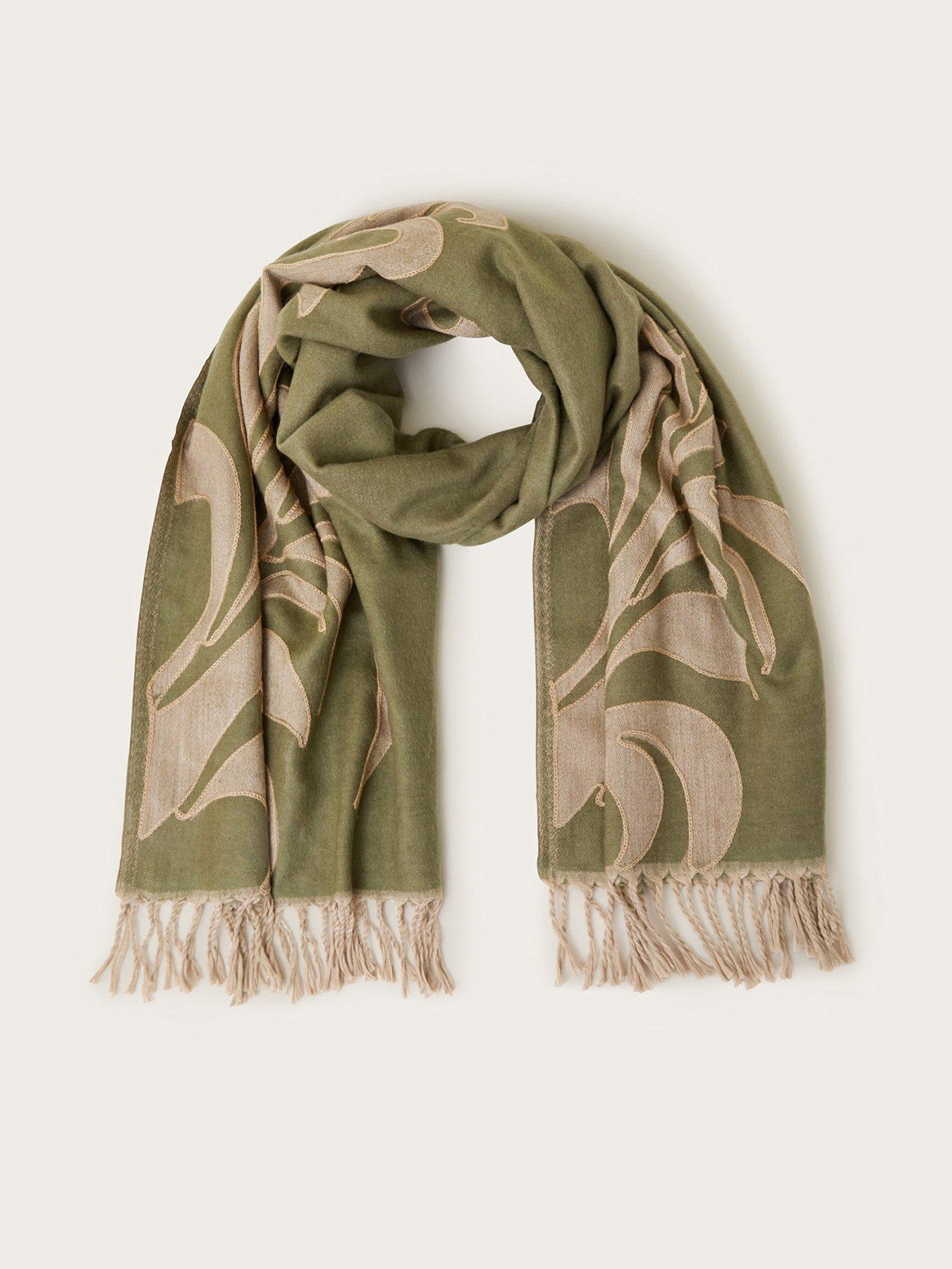 monsoon-mya-applique-scarf-olive