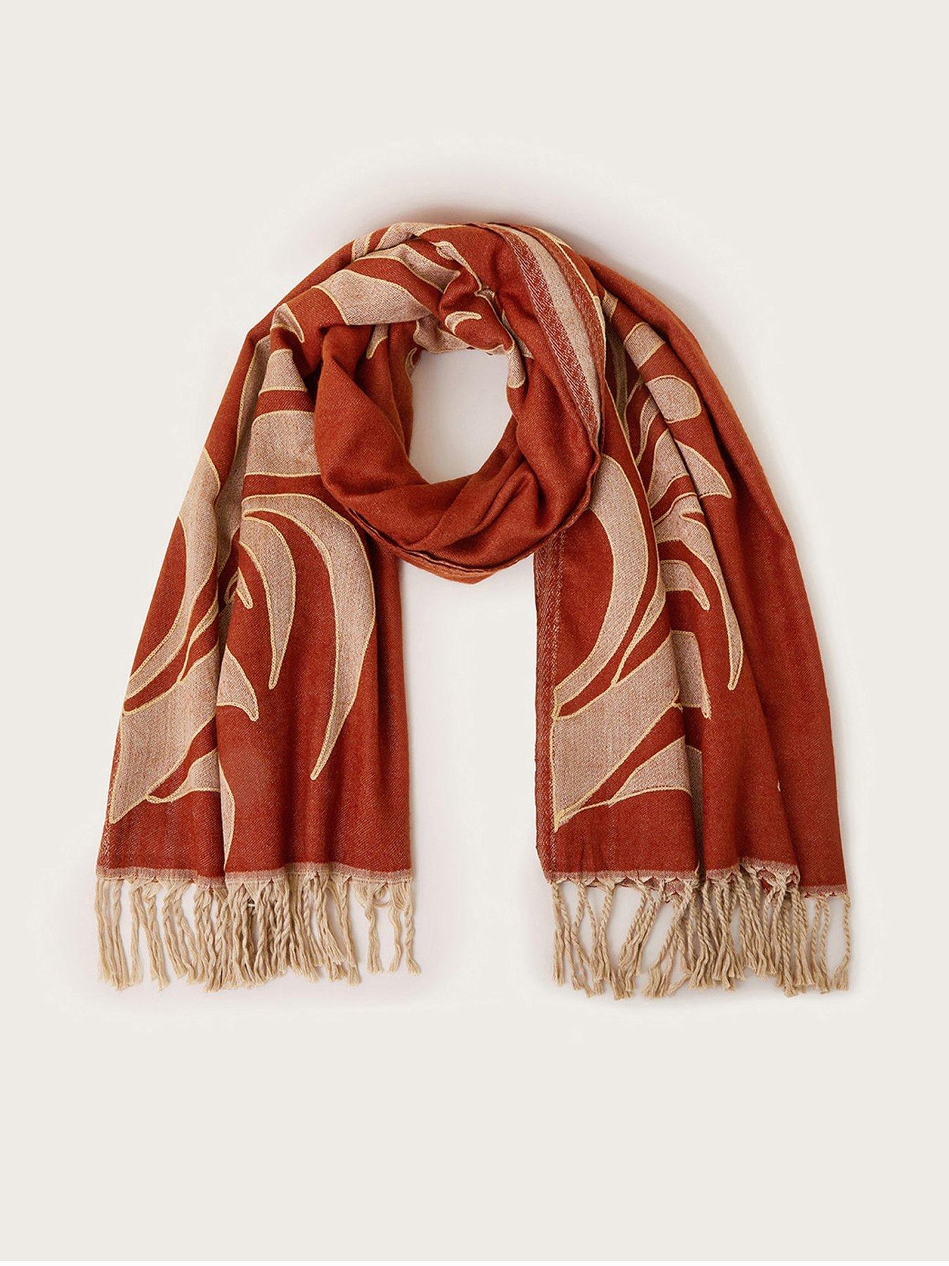 monsoon-mya-applique-scarf-red