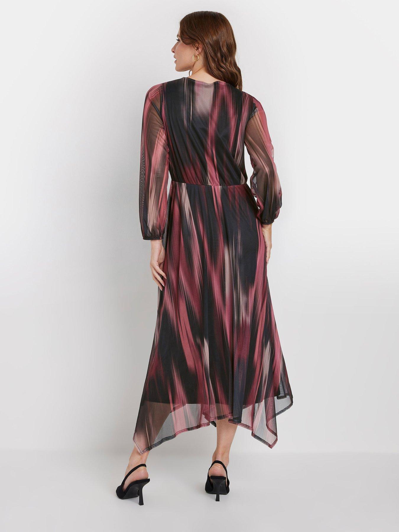 mco-blurred-print-wrap-mesh-dressstillFront