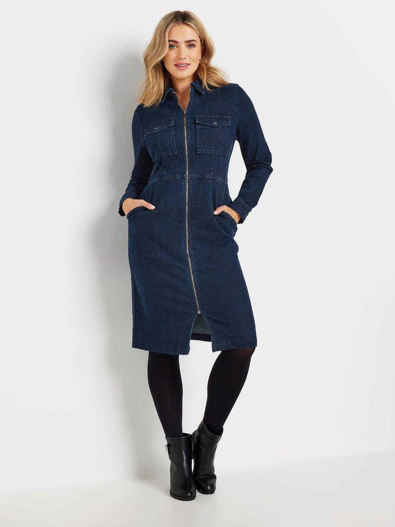 mco-zip-through-denim-dress