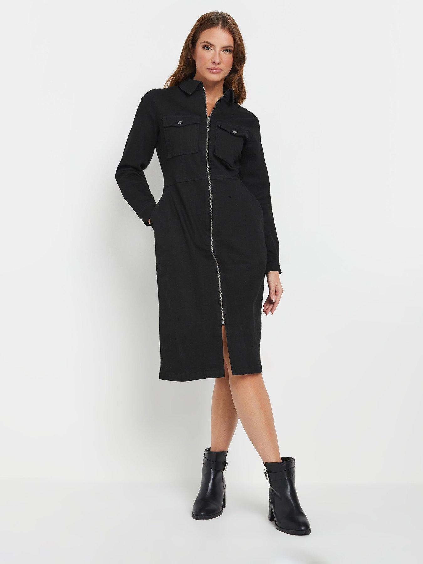 mco-zip-through-dress-blackfront