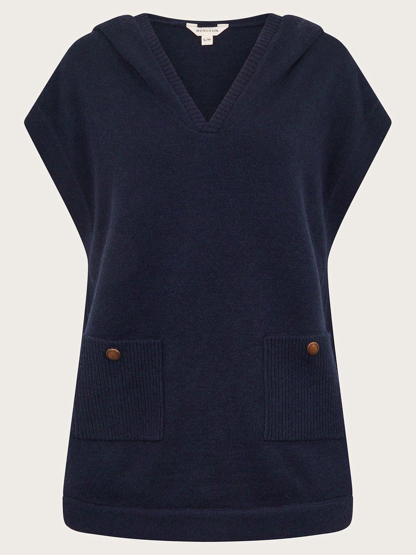 monsoon-pocket-v-neck-poncho-navydetail