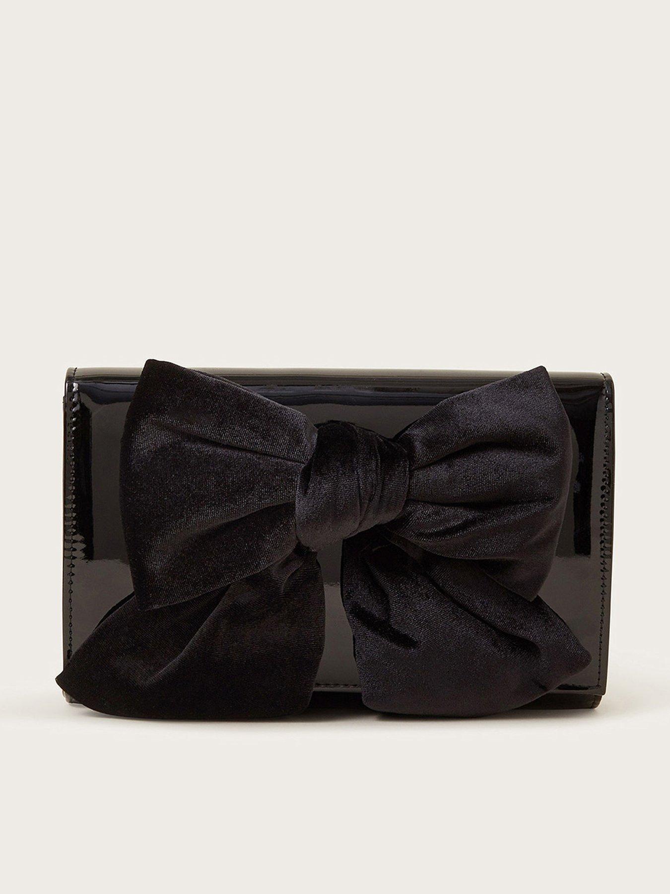 monsoon-paige-patent-bow-clutch