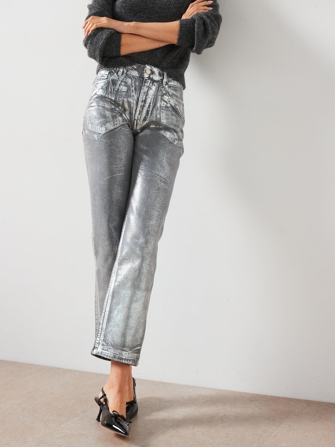 mango-metallic-coated-jeans-grey