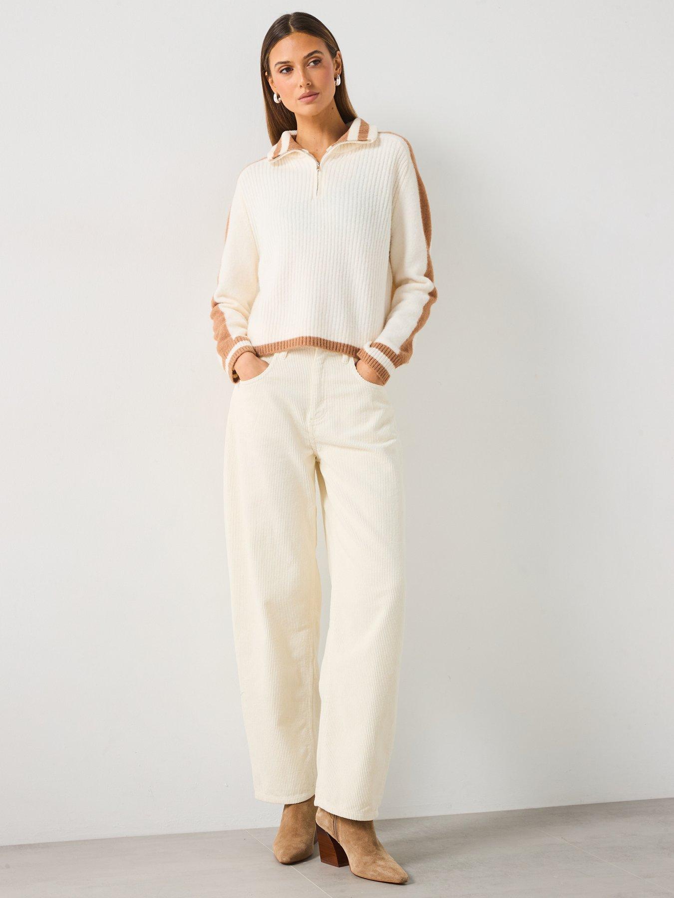 mango-quarter-zip-knitted-jumper-creambeigeback