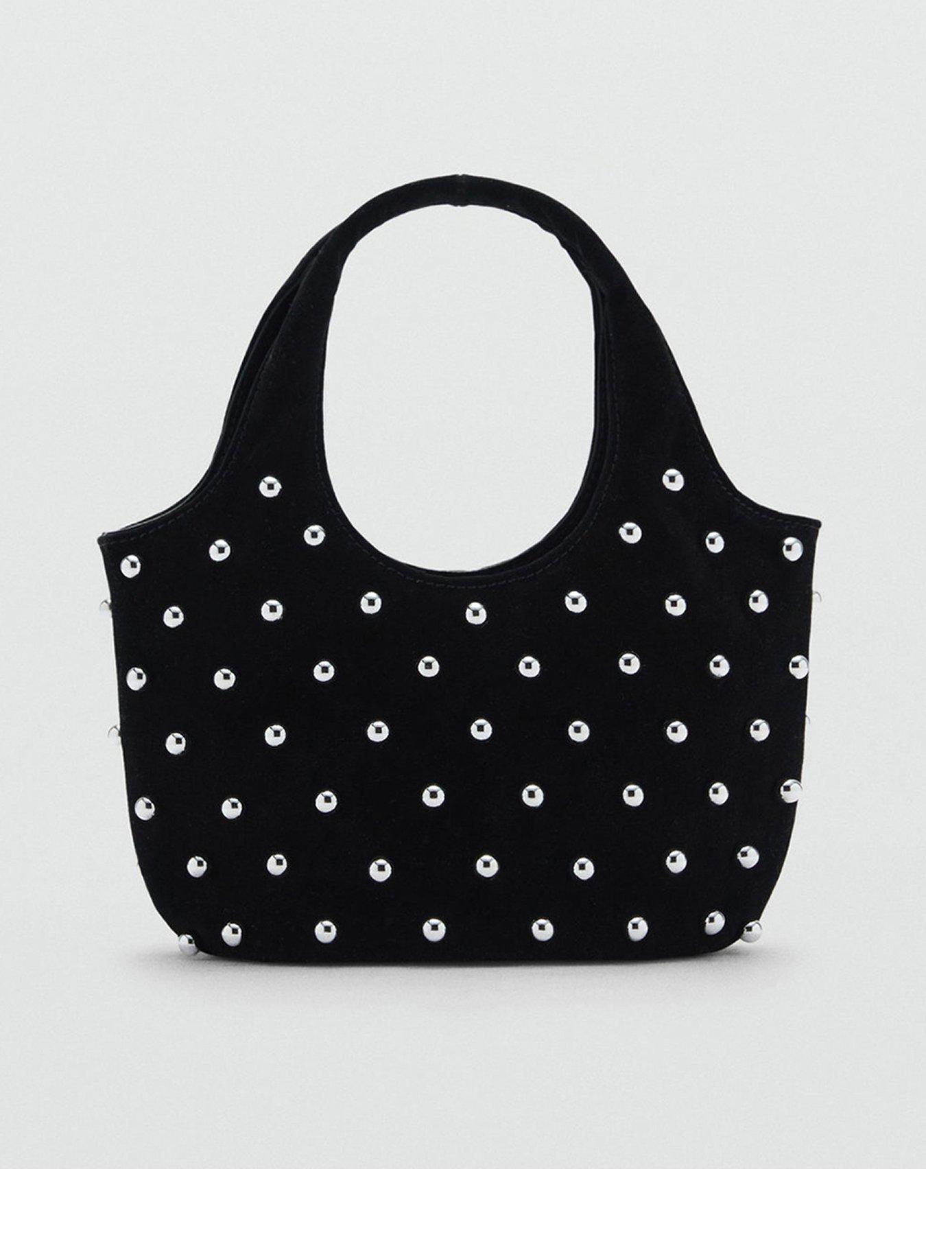 mango-black-studded-bag