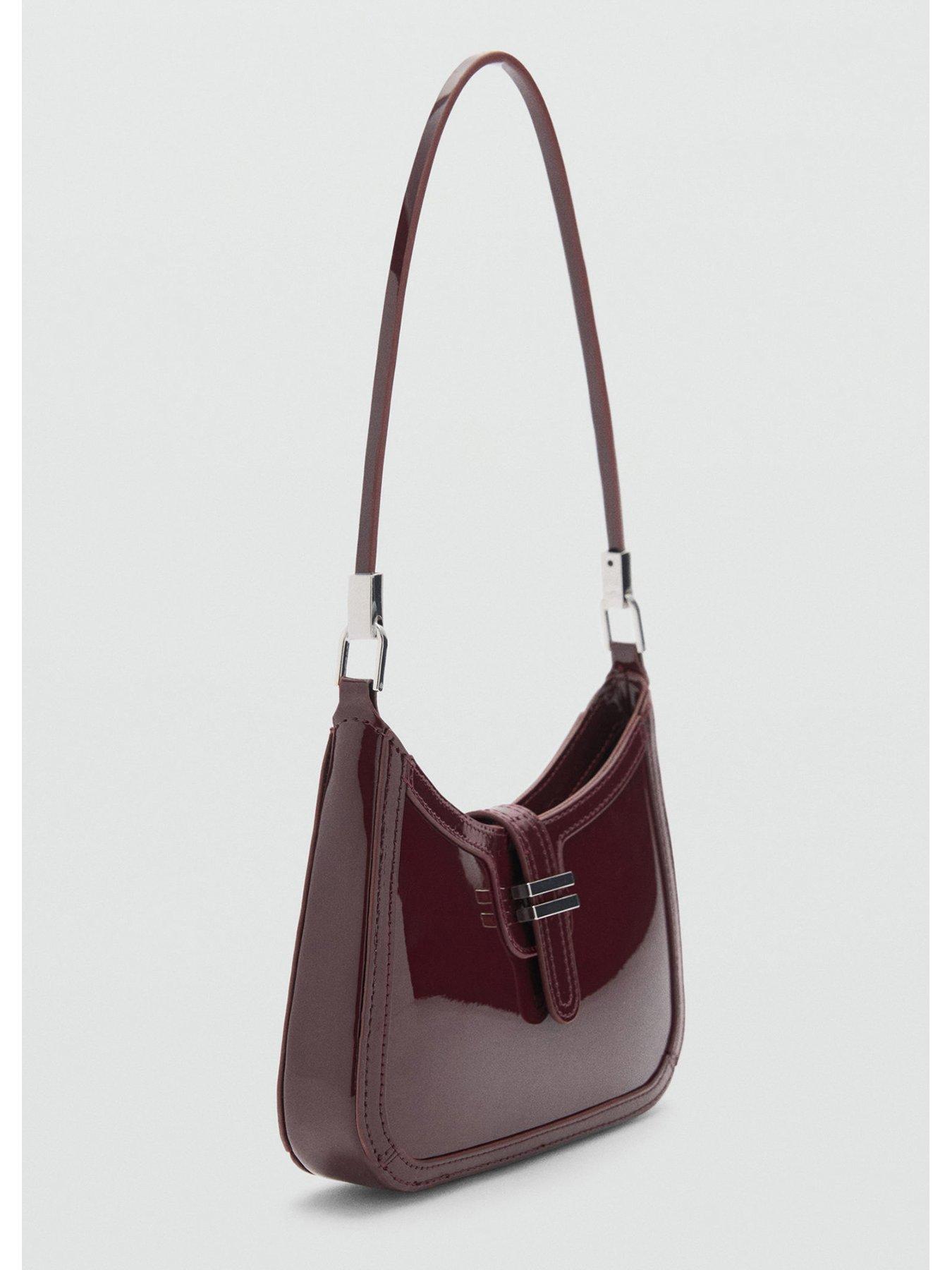 mango-burgundy-shoulder-bagstillFront