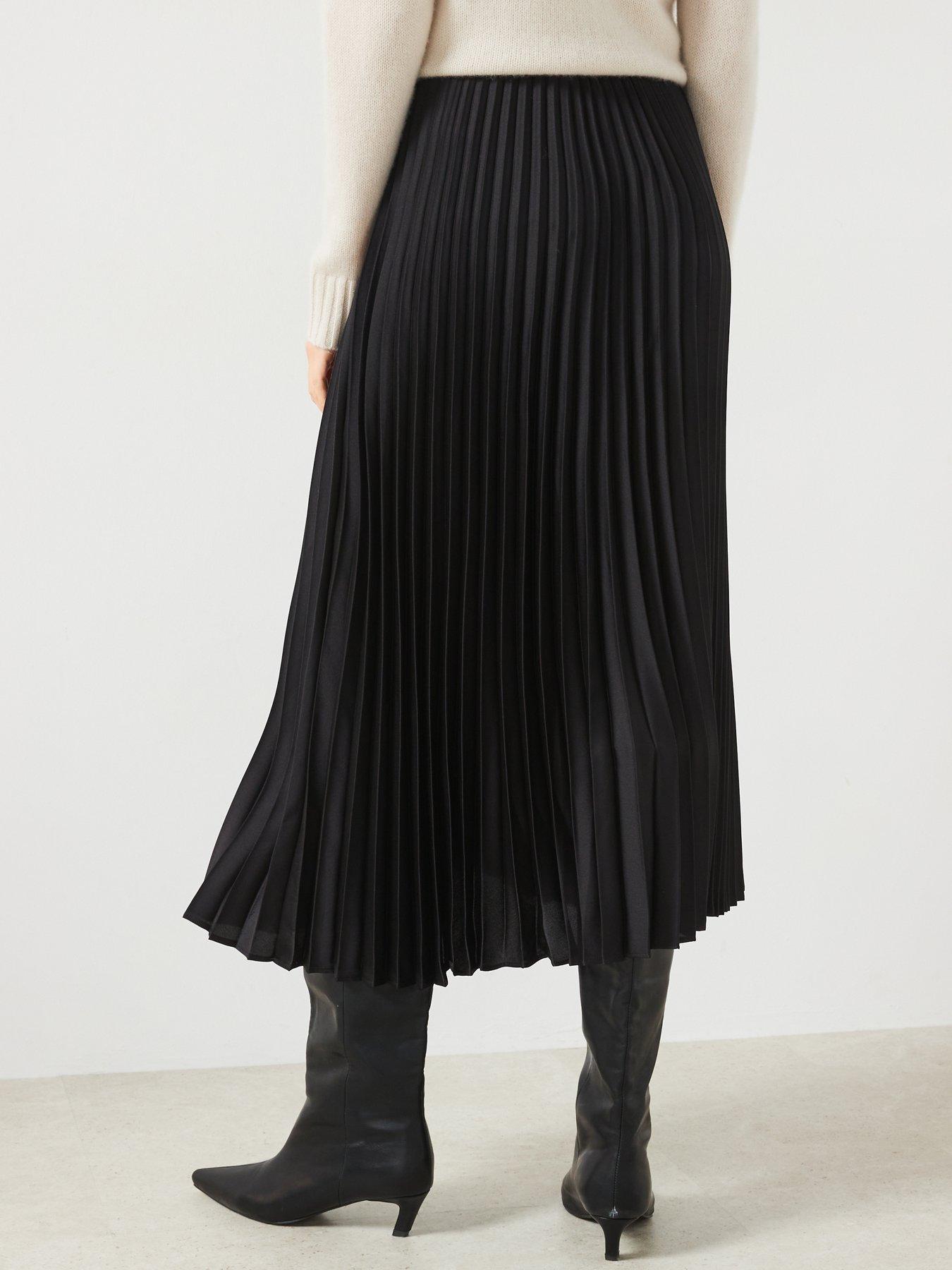 mango-pleated-long-skirt-blackstillFront