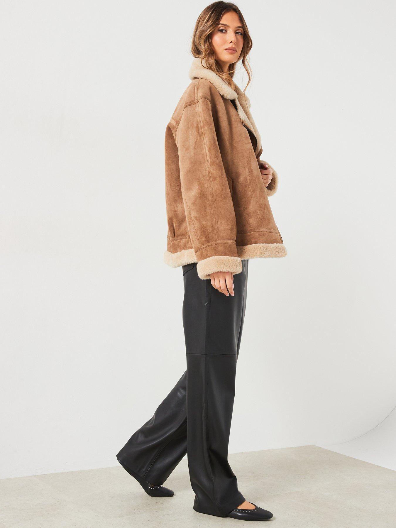 mango-tan-jacket-with-shearling-effect-liningdetail