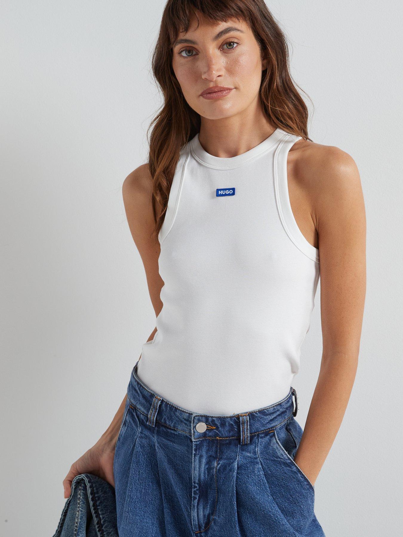 hugo-easy-logo-tank-top-whitedetail