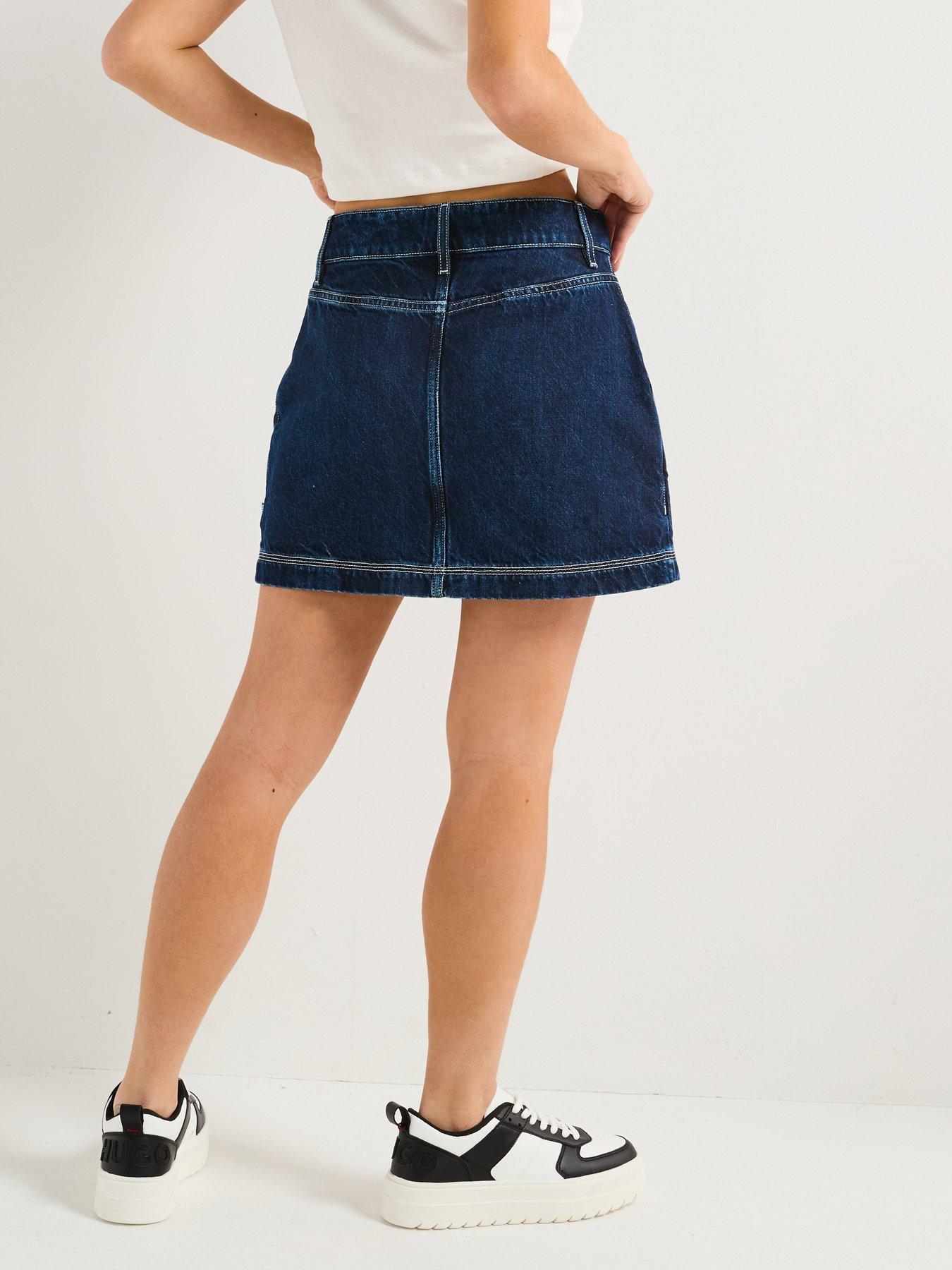 hugo-garalia-denim-mini-skirt-navystillFront