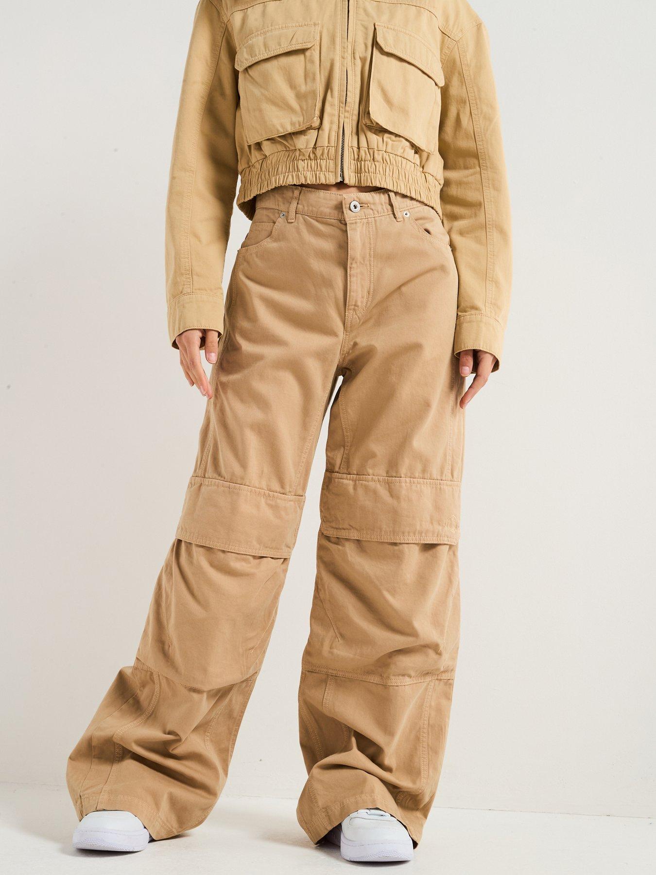 hugo-hunder-high-waist-trousers-beige