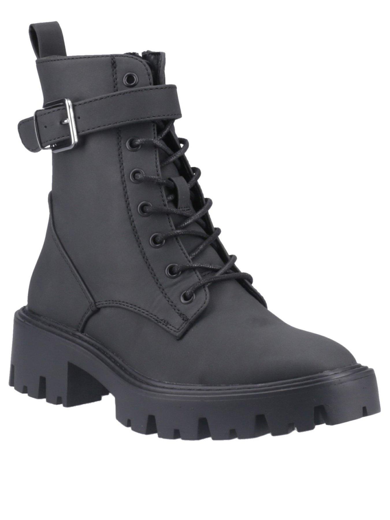 only-betty-pu-lace-up-boot-blackstillFront