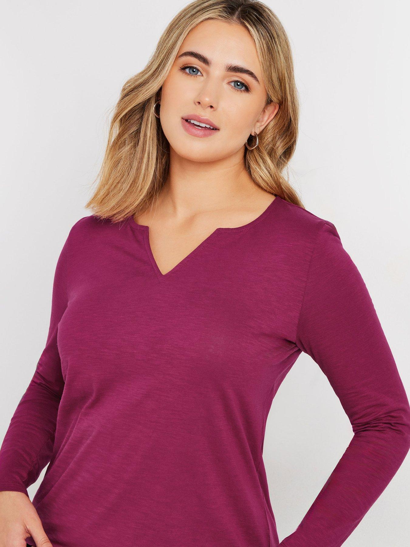 mco-cotton-v-neck-top-berryoutfit