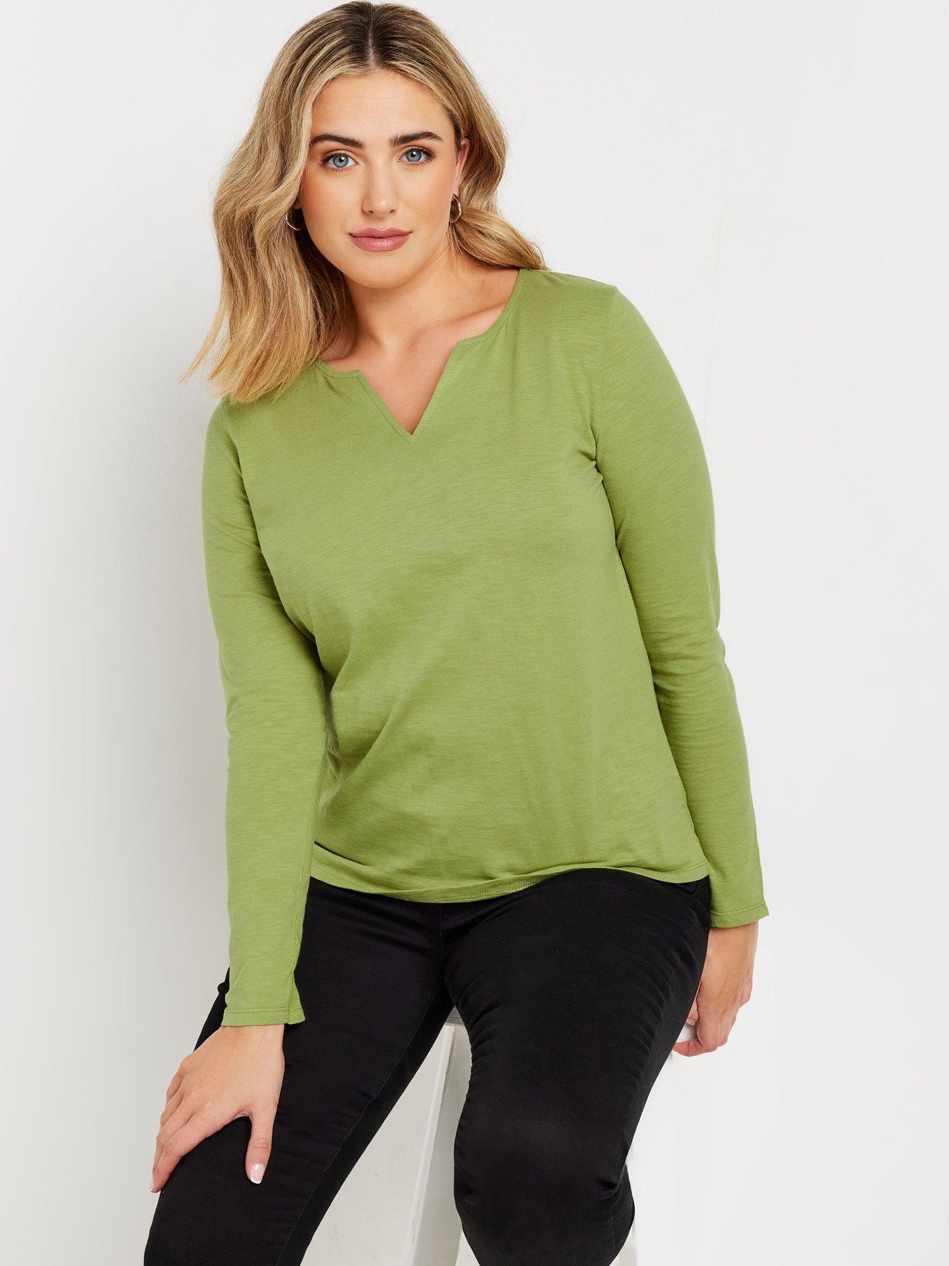 mco-long-sleeve-notch-neck-top