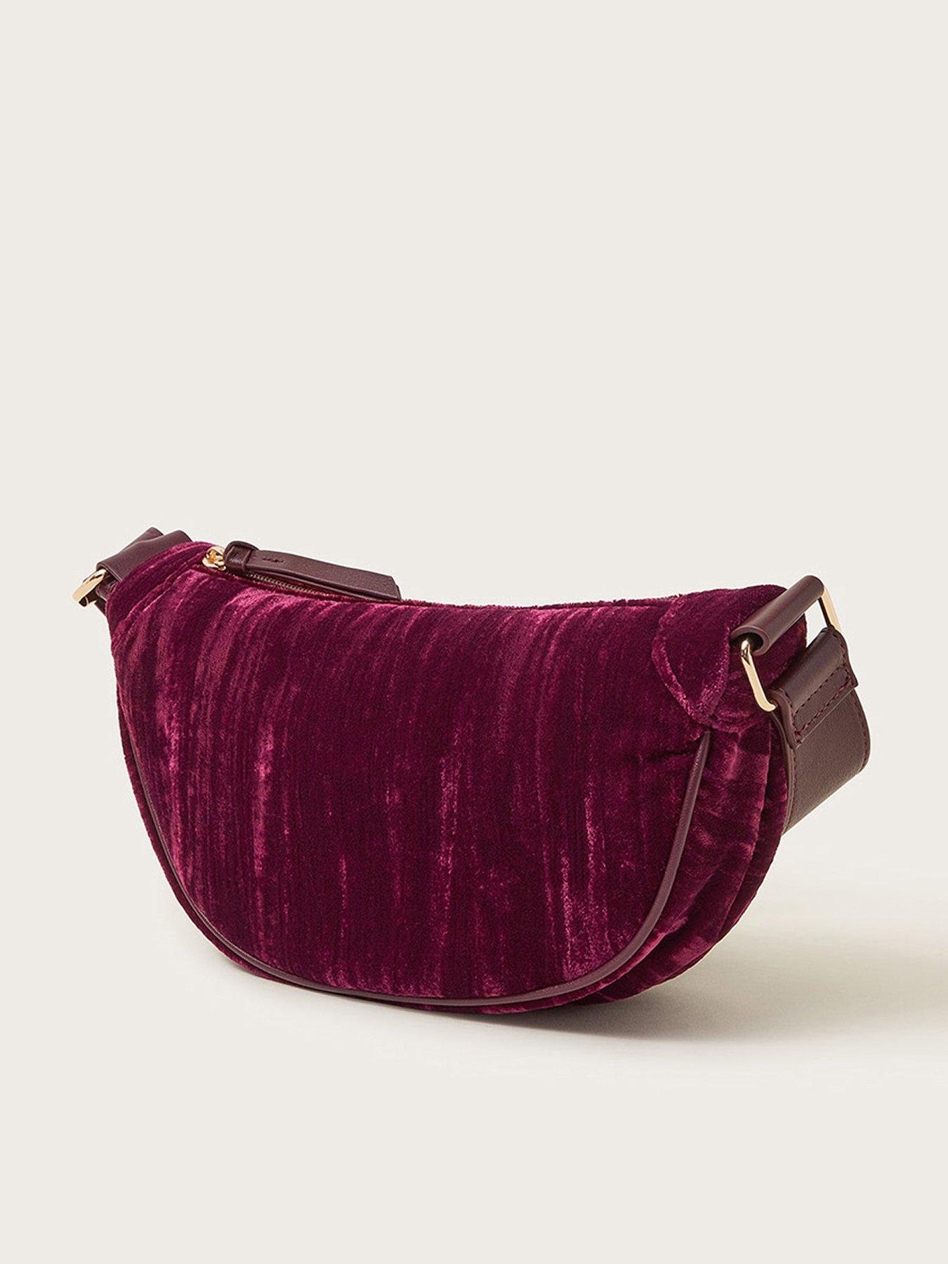 monsoon-val-crushed-velvet-bag-burgundyback