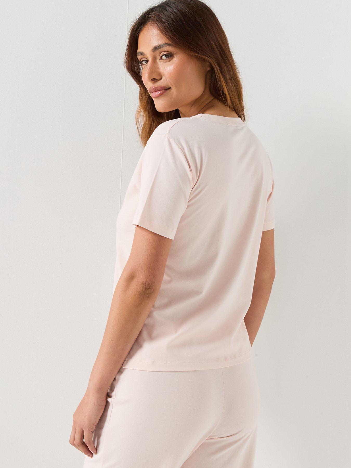 Image 2 of 5 of BOSS Logo Pyjama T-Shirt - Pink